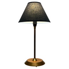 Scandinavian Design, SOLID Brass & Teak Table Lamp, 1960s