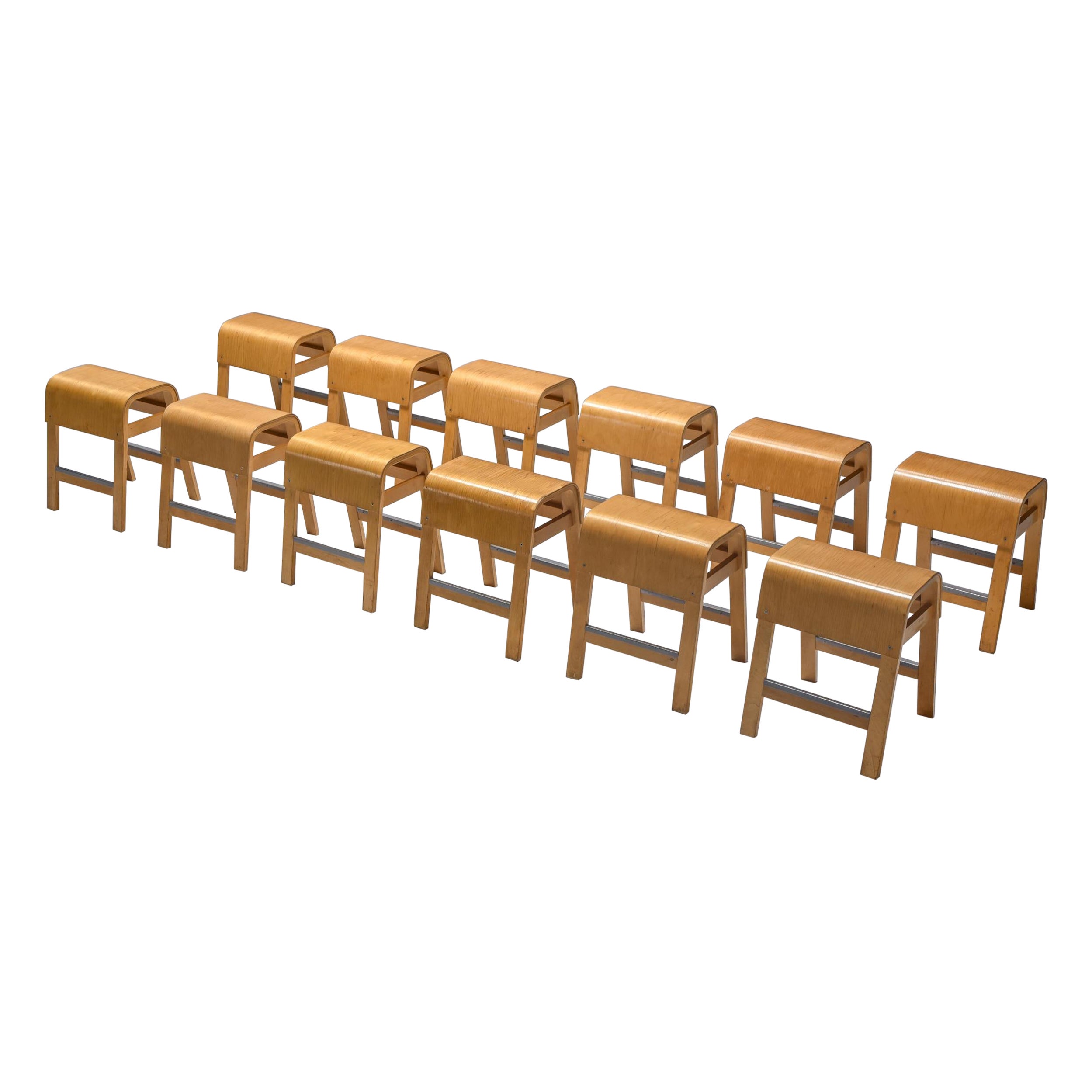 Tabourets scandinaves pour IKEA, suédois, années 1970