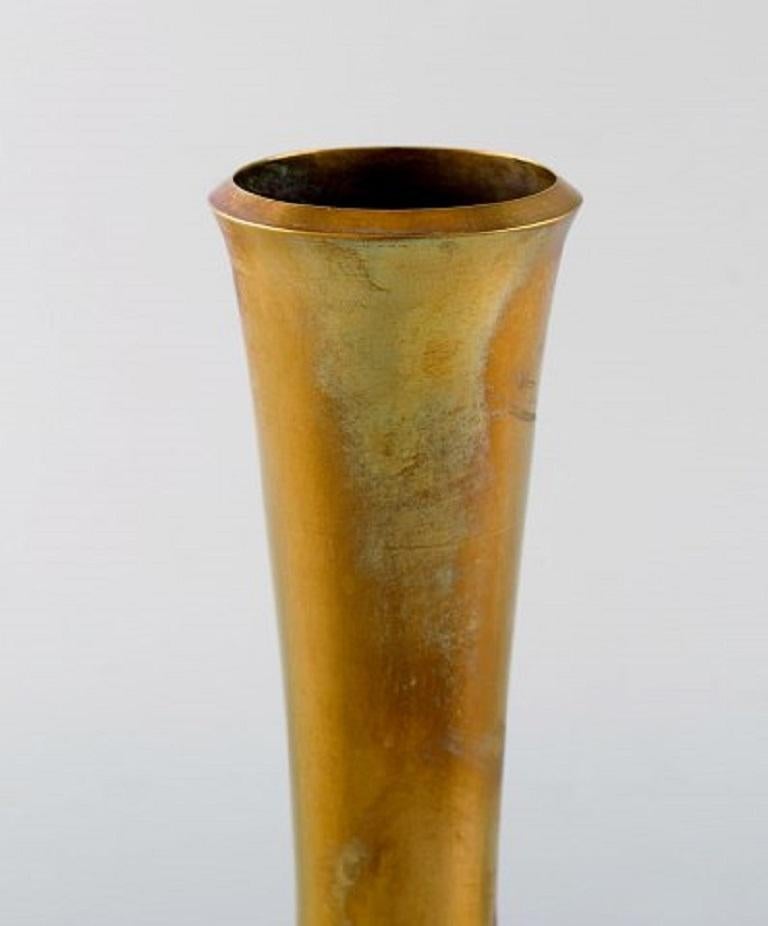 Scandinavian Modern Scandinavian Design, Three Vases in Brass, 1960s
