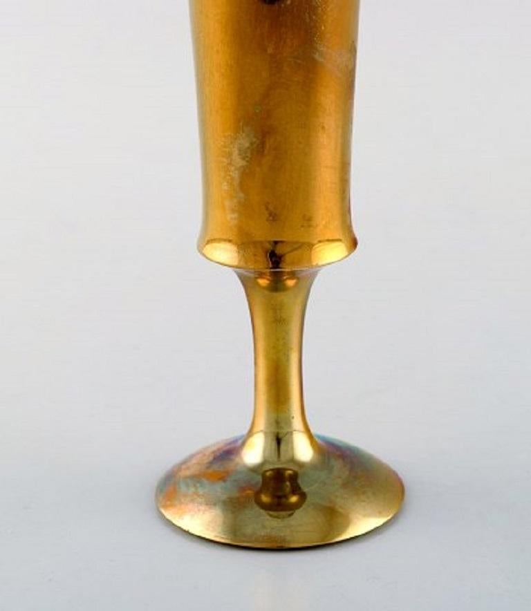 Scandinavian Design, Three Vases in Brass, 1960s In Good Condition In København, Copenhagen