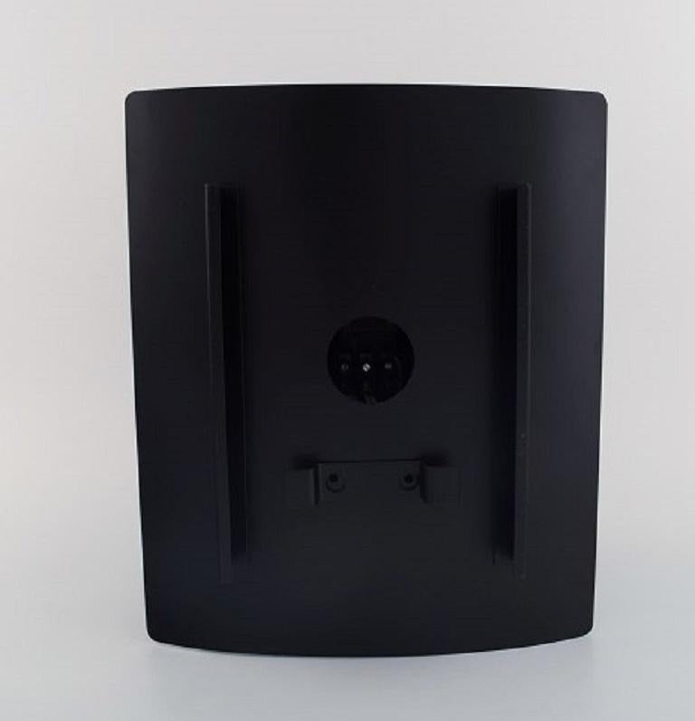 Scandinavian Design, Wall Lamp in Black Lacquered Metal, 1970s For Sale 1