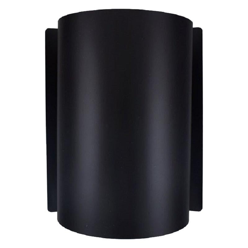 Scandinavian Design, Wall Lamp in Black Lacquered Metal, 1970s For Sale