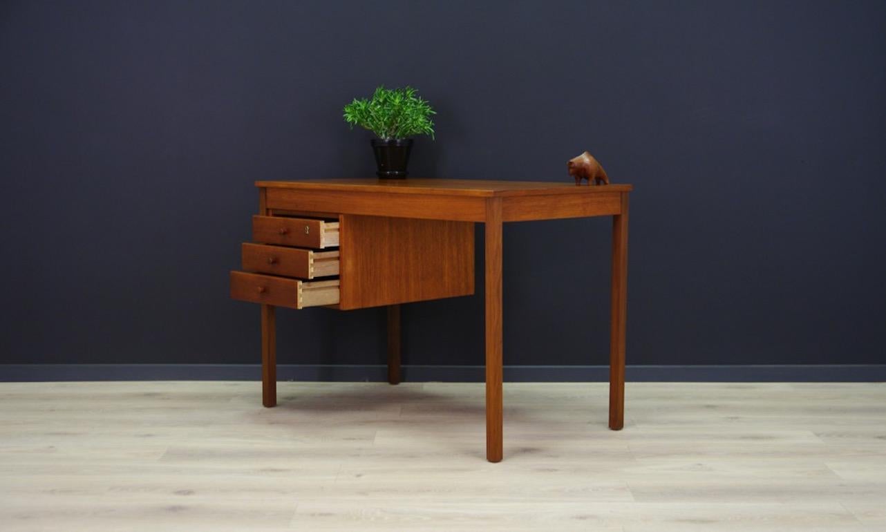 Scandinavian Design Writing Desk Teak Retro 5