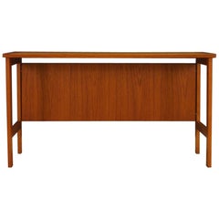 Scandinavian Design Writing Desk Teak Retro