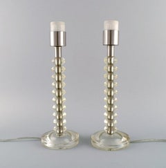 Scandinavian Designer, a Pair of Vintage Table Lamps, 1970s