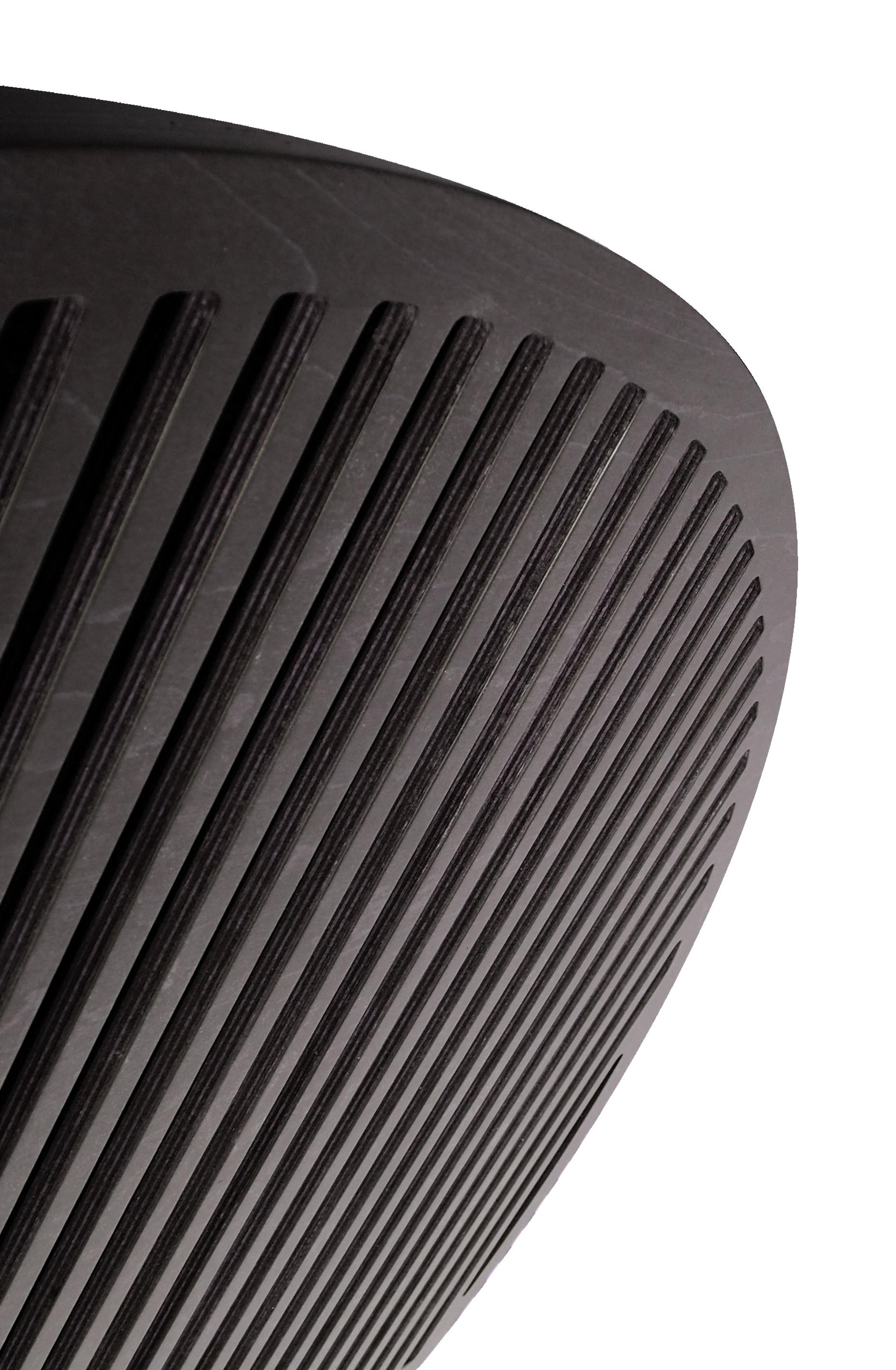 Cabinet Dry Bar di design scandinavo in legno naturale nero in vendita 3