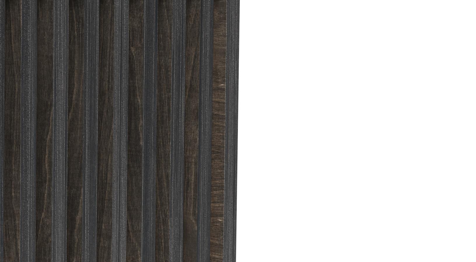 Contemporary Scandinavian Designer Black Natural Wood Cabinet Dry Bar For Sale