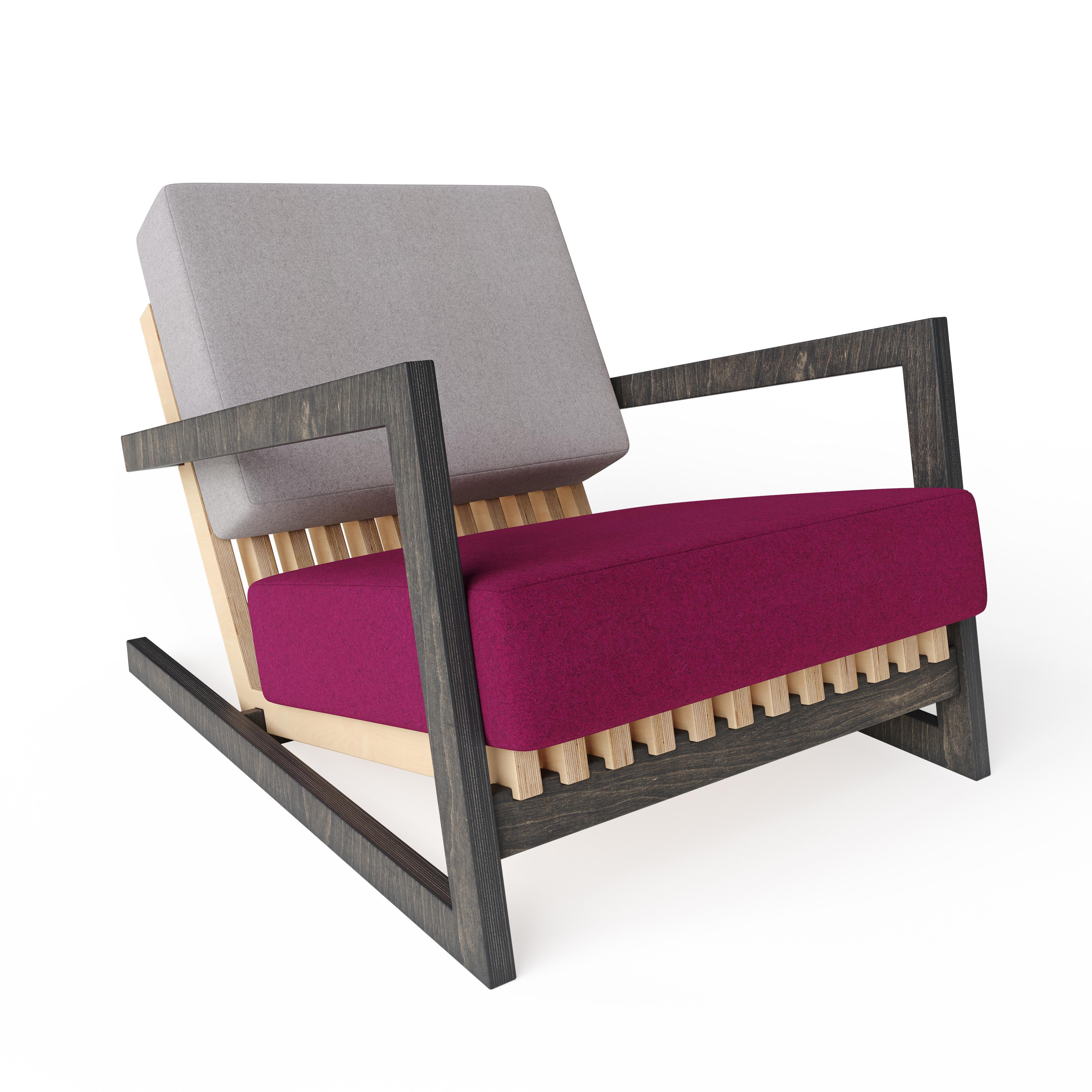 Scandinavian Designer Black Yellow Lounge Chair For Sale 10