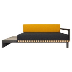 Scandinavian Designer Black Yellow Sofa