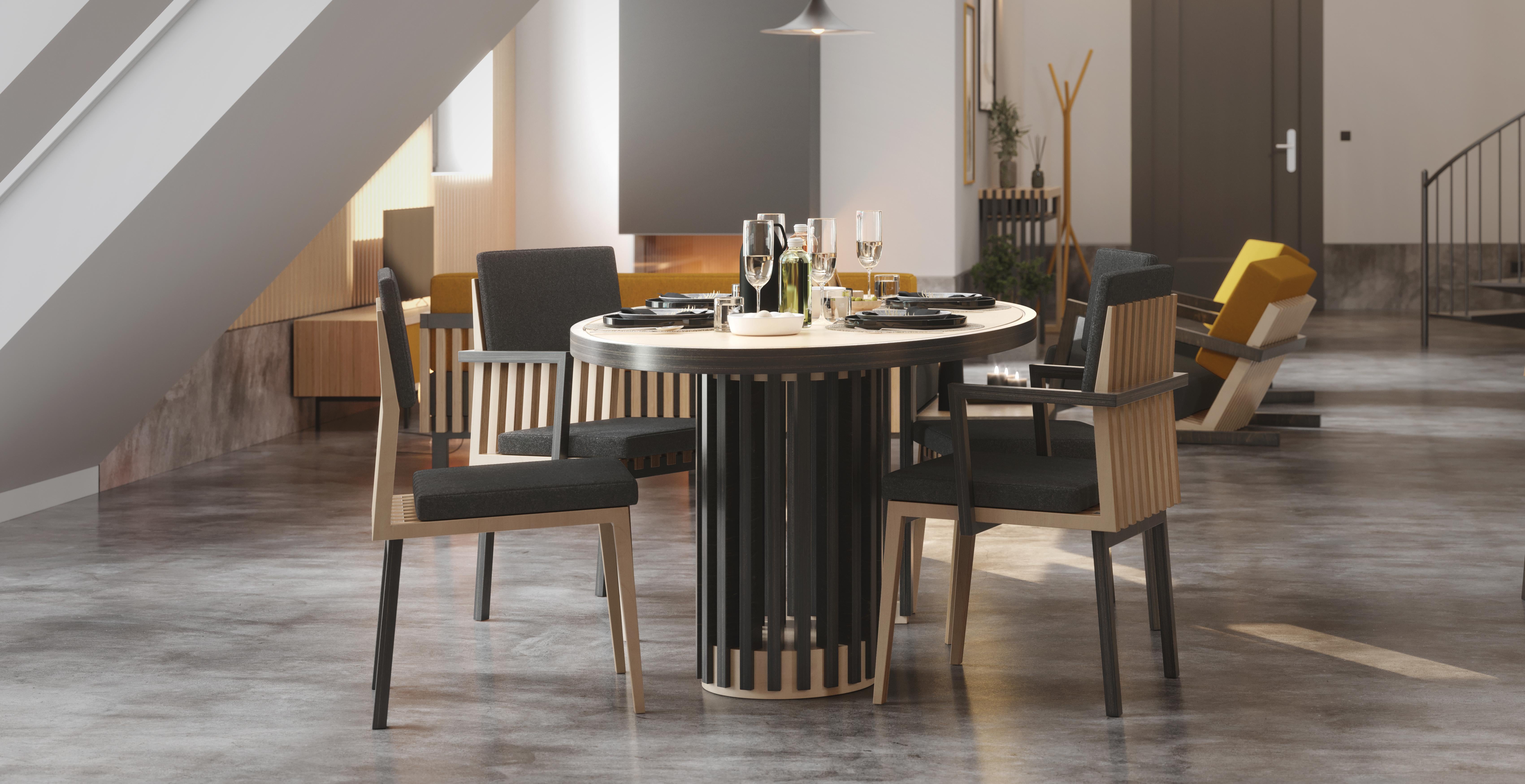Scandinavian Designer Dining Armchairs For Sale 5