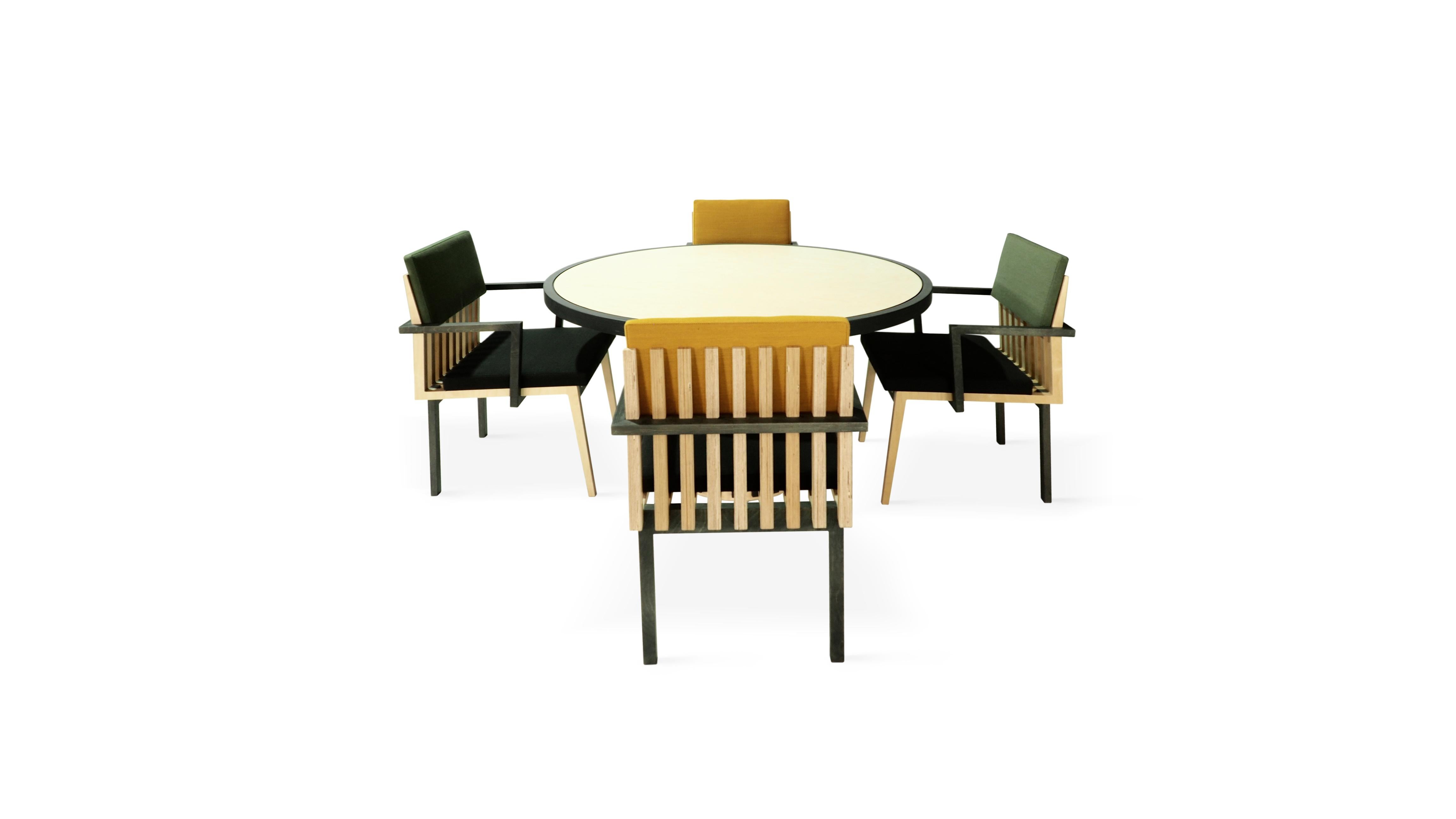Scandinavian Designer Dining Armchairs In New Condition For Sale In Paris, FR