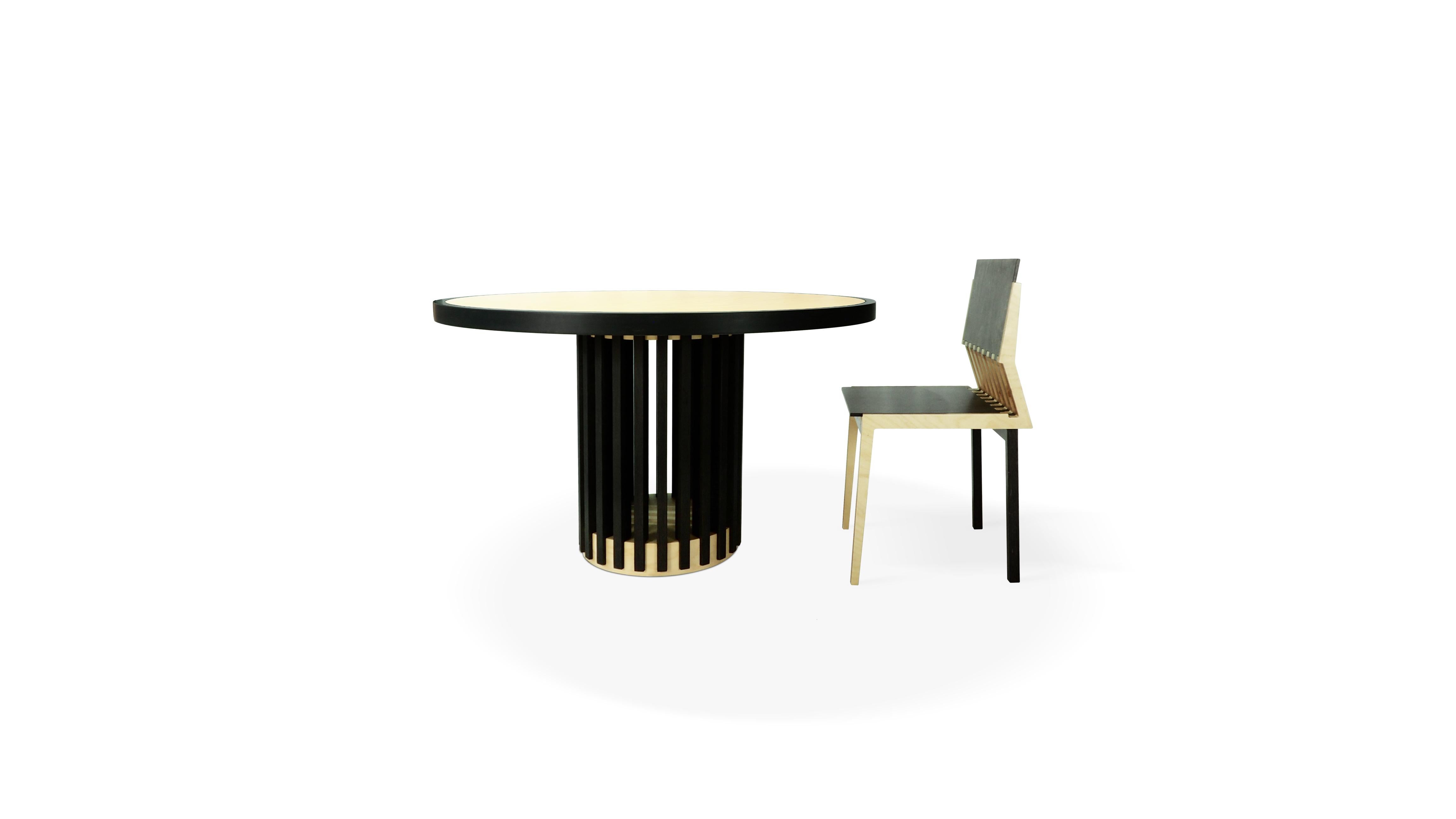 Scandinavian Designer Ecological Round Table For Sale 5