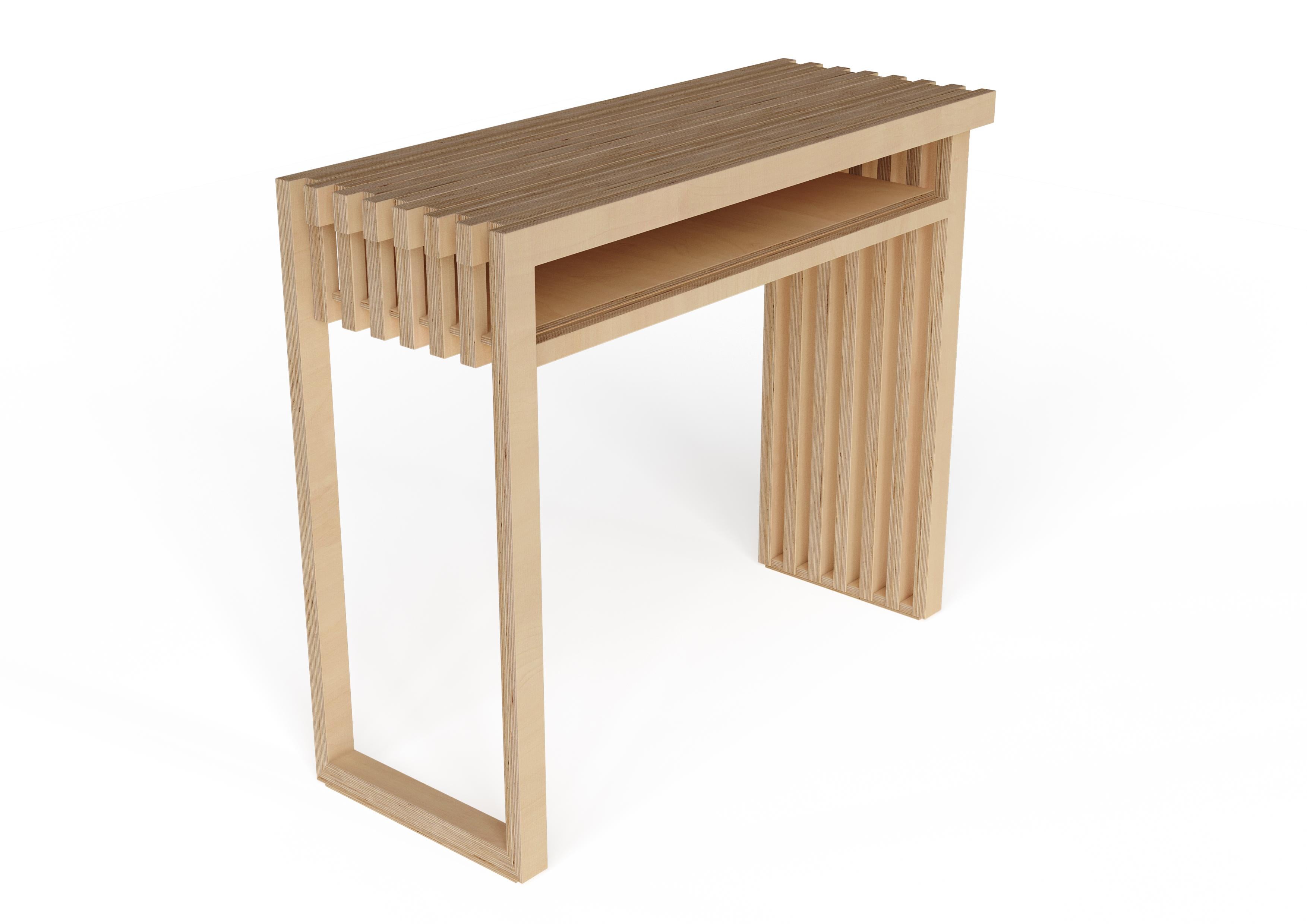 Scandinavian Modern Scandinavian Designer Ecological Wood Console For Sale