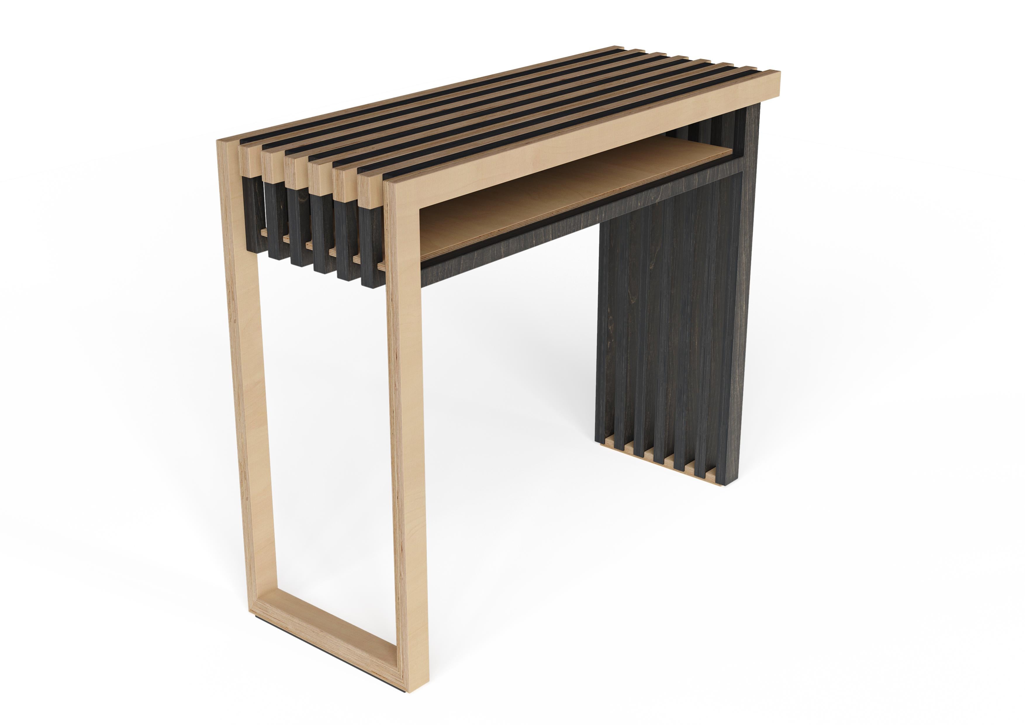 Birch Scandinavian Designer Ecological Wood Console For Sale