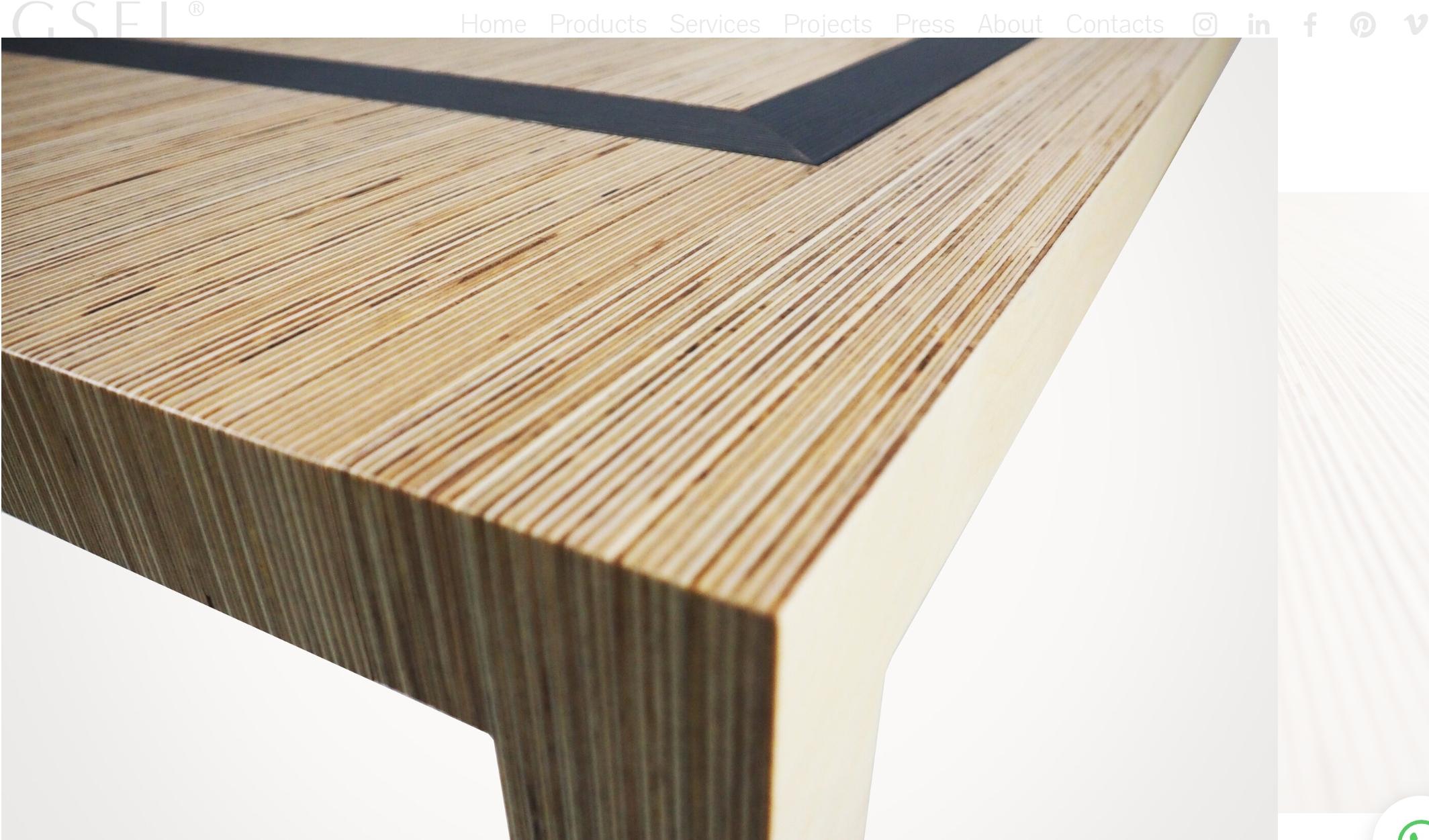 Danish Scandinavian Designer Natural Wood and Black Coffee Table For Sale