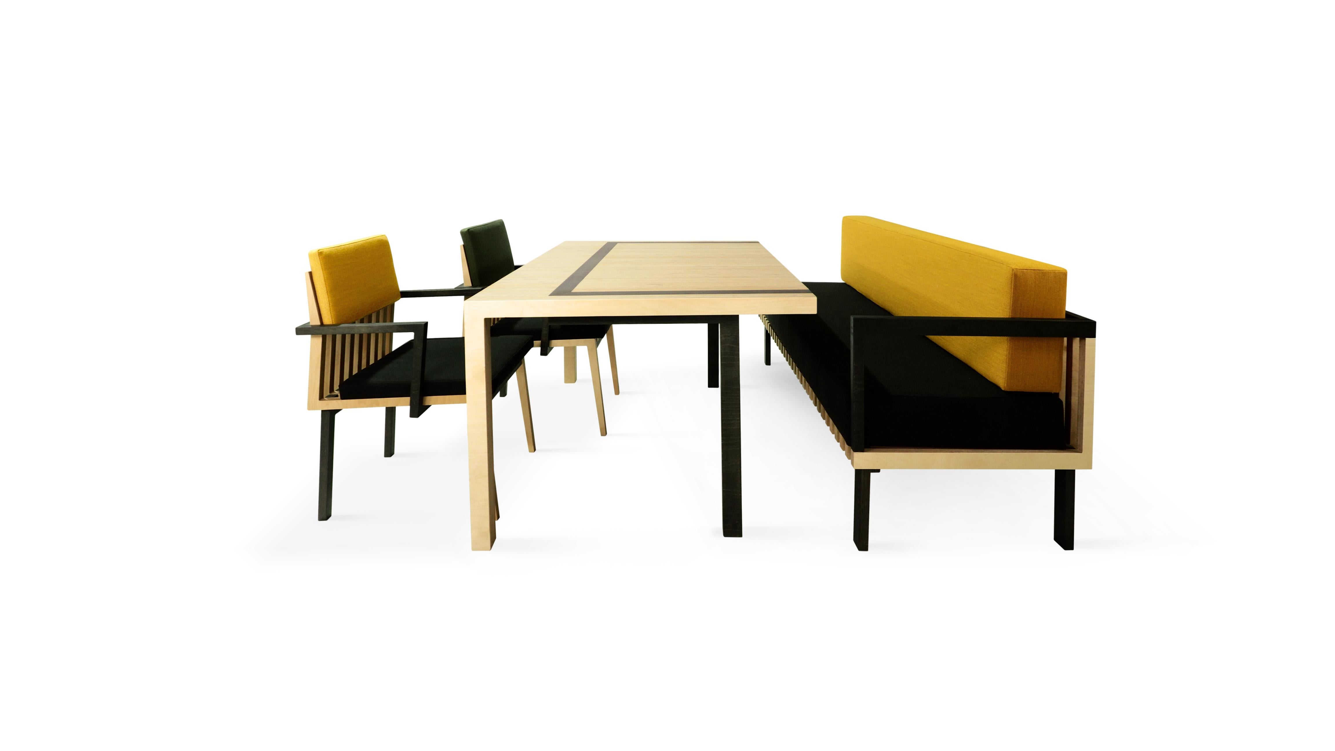Scandinavian Designer Natural Wood Large Size Dining or Conference Table For Sale 6