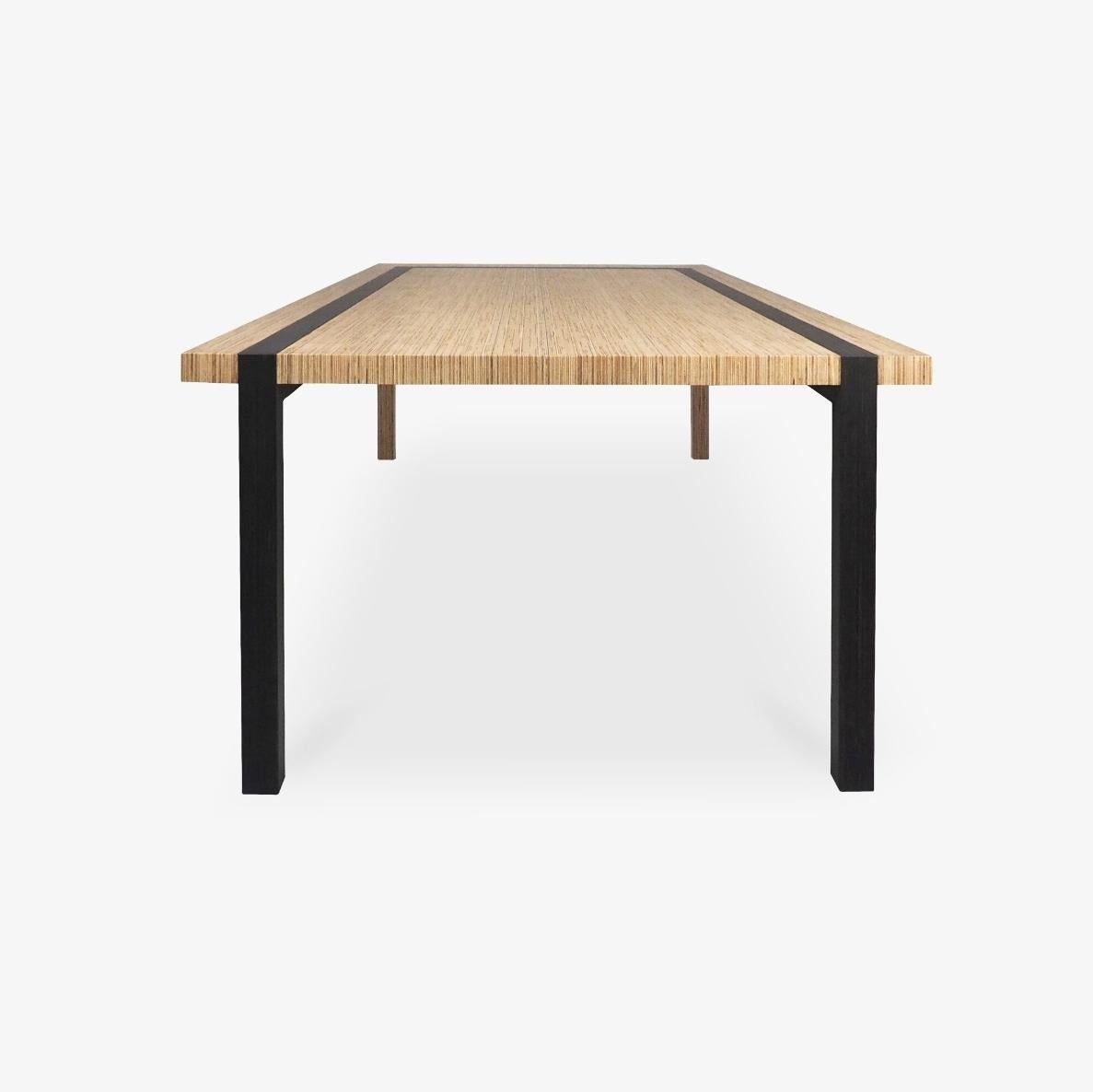 Scandinavian Designer Natural Wood Large Size Dining or Conference Table For Sale 2
