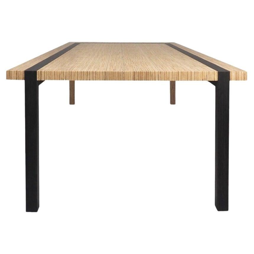 Table de salle à manger ou de conférence de grande taille en bois naturel de designer scandinave en vente