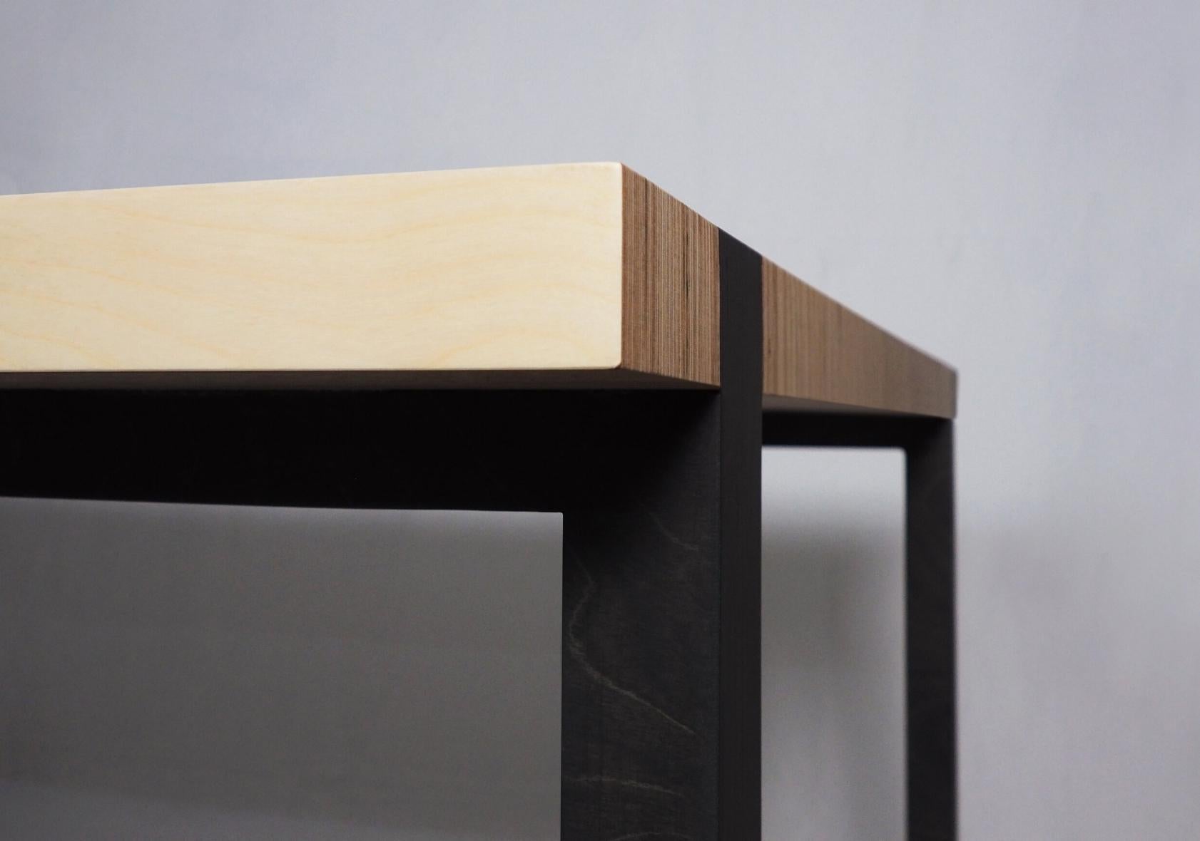 Danish Scandinavian Designer Natural Wood Medium Size Dining or Conference Table For Sale