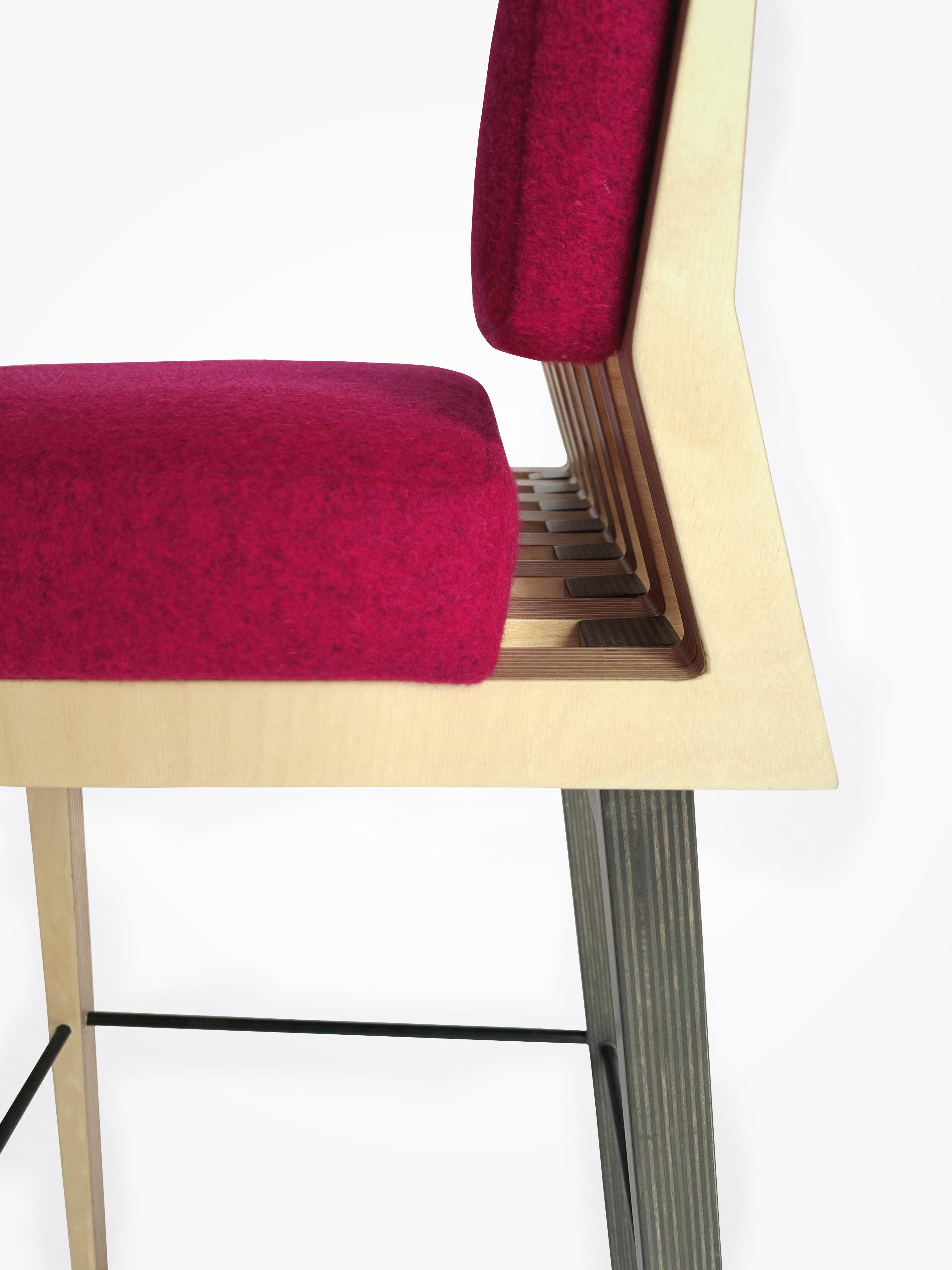 Scandinavian Designer Stool Bar Chair For Sale 6