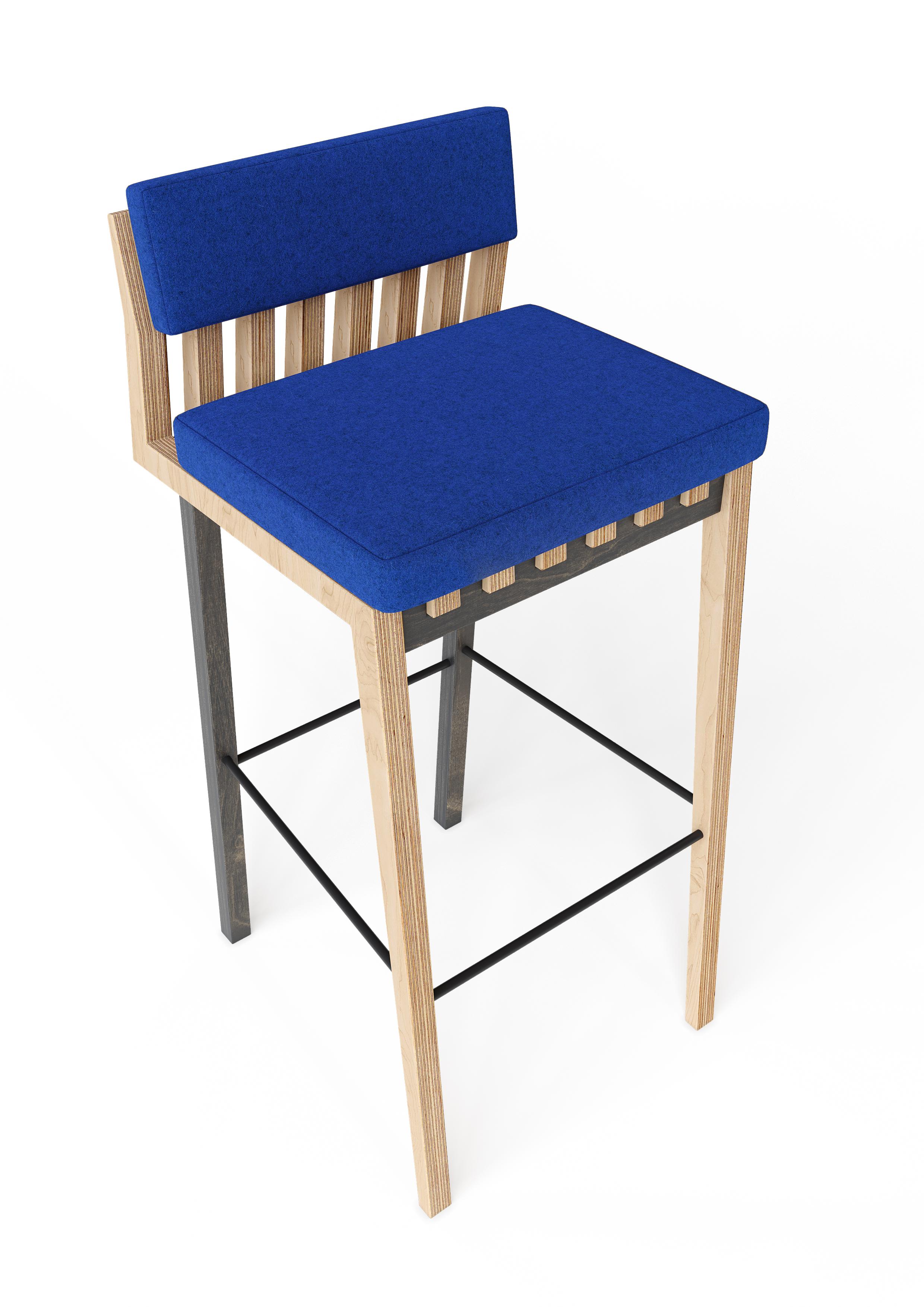 Danish Scandinavian Designer Stool Bar Chair For Sale