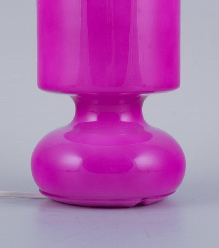 ikea pink glass lamp