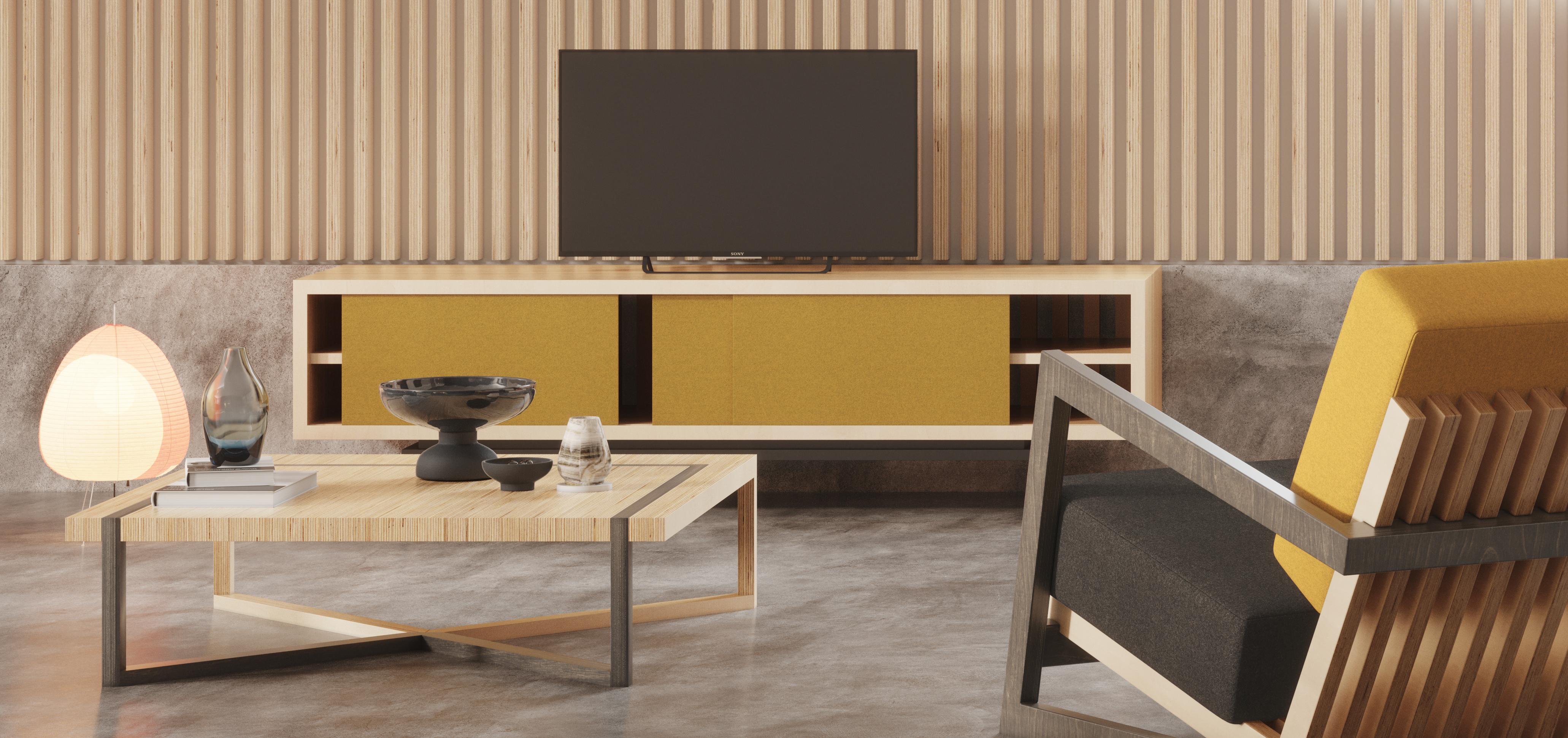 Danois Enfilade TV de designer scandinave en vente