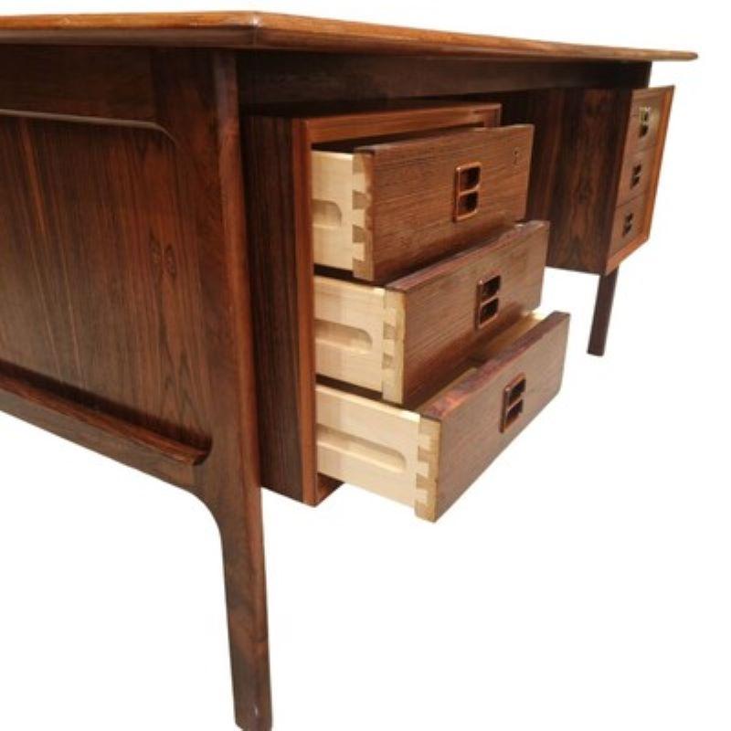 Scandinavian desk by Erik Brouer for Brouer Mobelfabrik, Denmark 70's In Good Condition In Brussels , BE