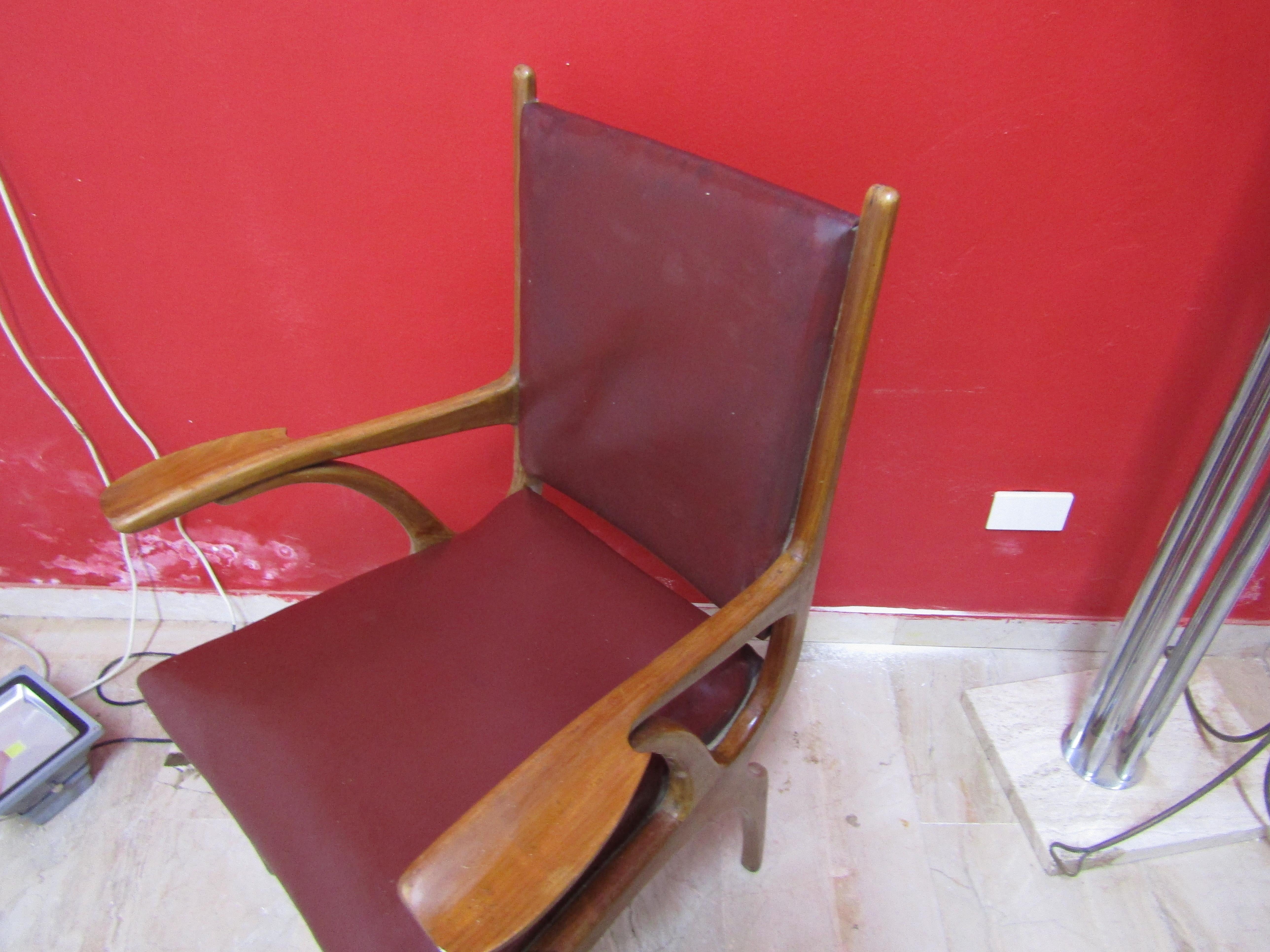 Scandinavian Desk Chair, 1960s In Good Condition In Palermo, Italia