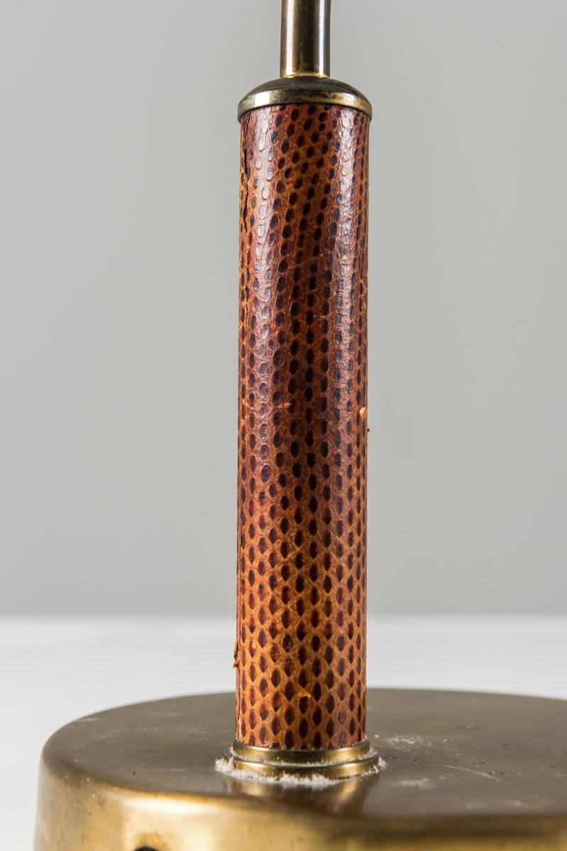 Scandinavian Desk Lamps in Brass by AB E. Hansson & Co, 1940s In Good Condition In Karlstad, SE
