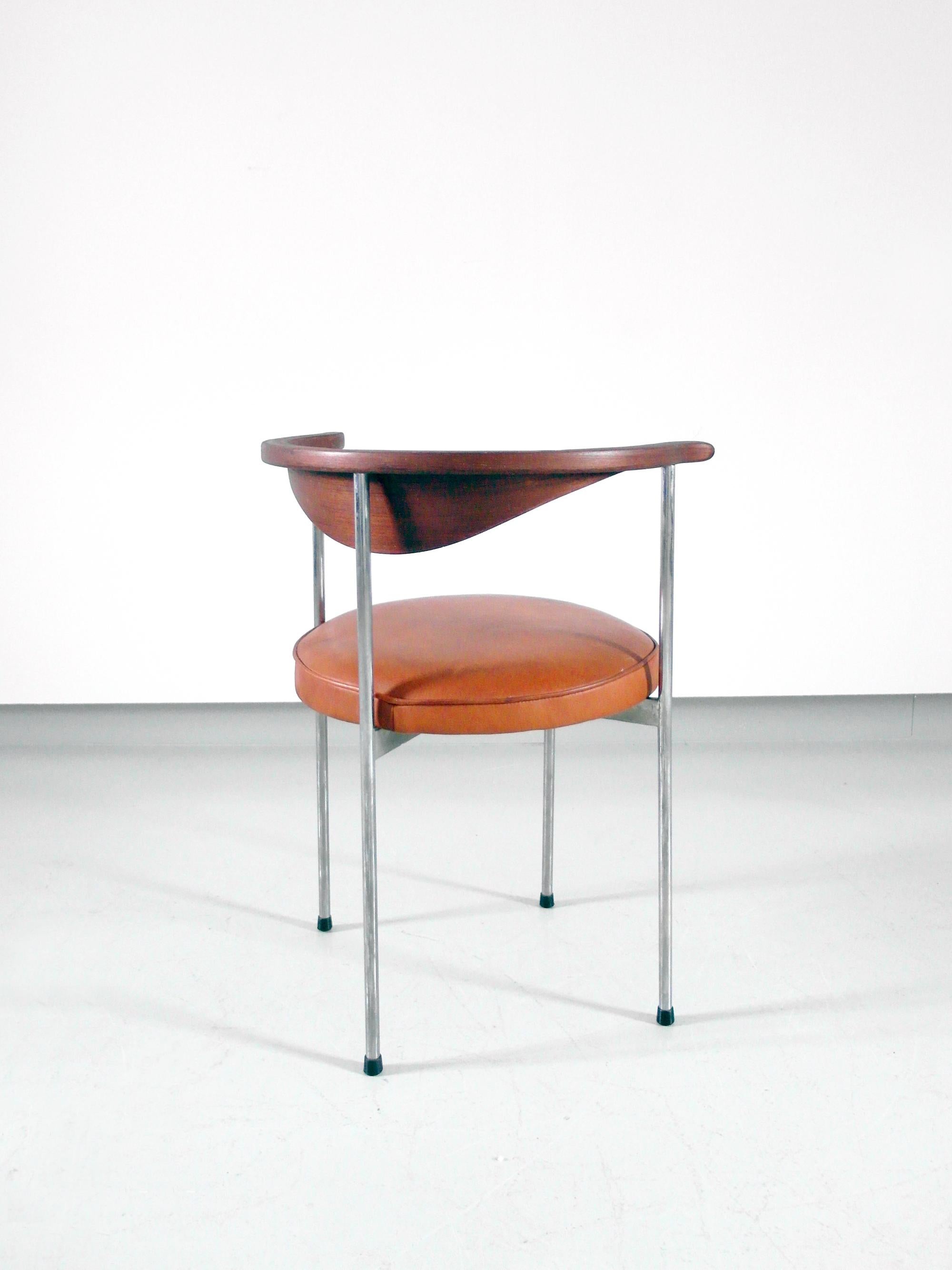 Scandinavian Desk Side Chair by Frederik Sieck for Fritz Hansen, Denmark, 1964 2