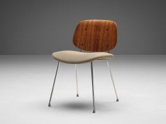 Scandinavian Dining Chair in Teak and Metal