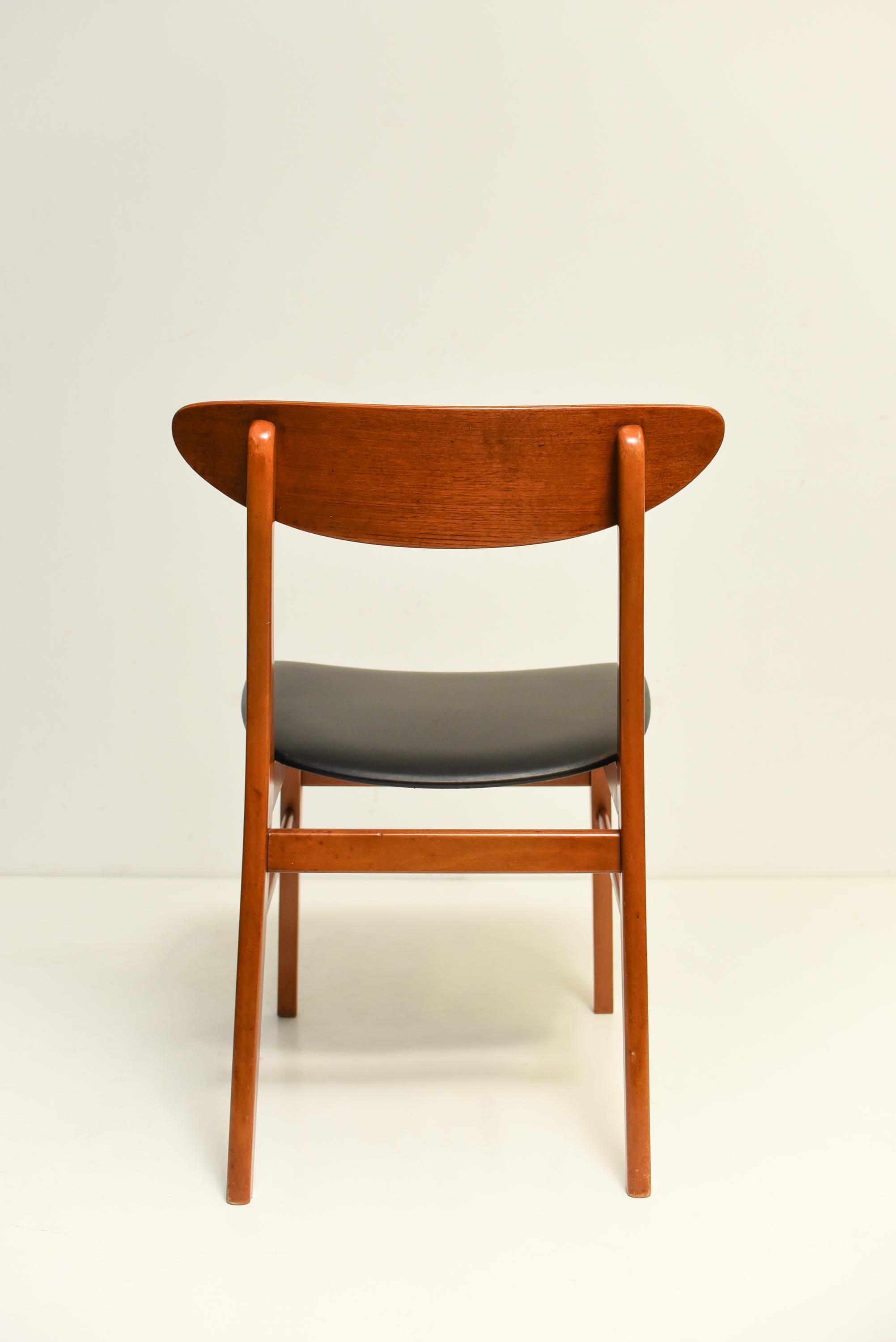 Scandinavian Modern Mid Century Scandinavian Dining teak  Chairs, 1960s