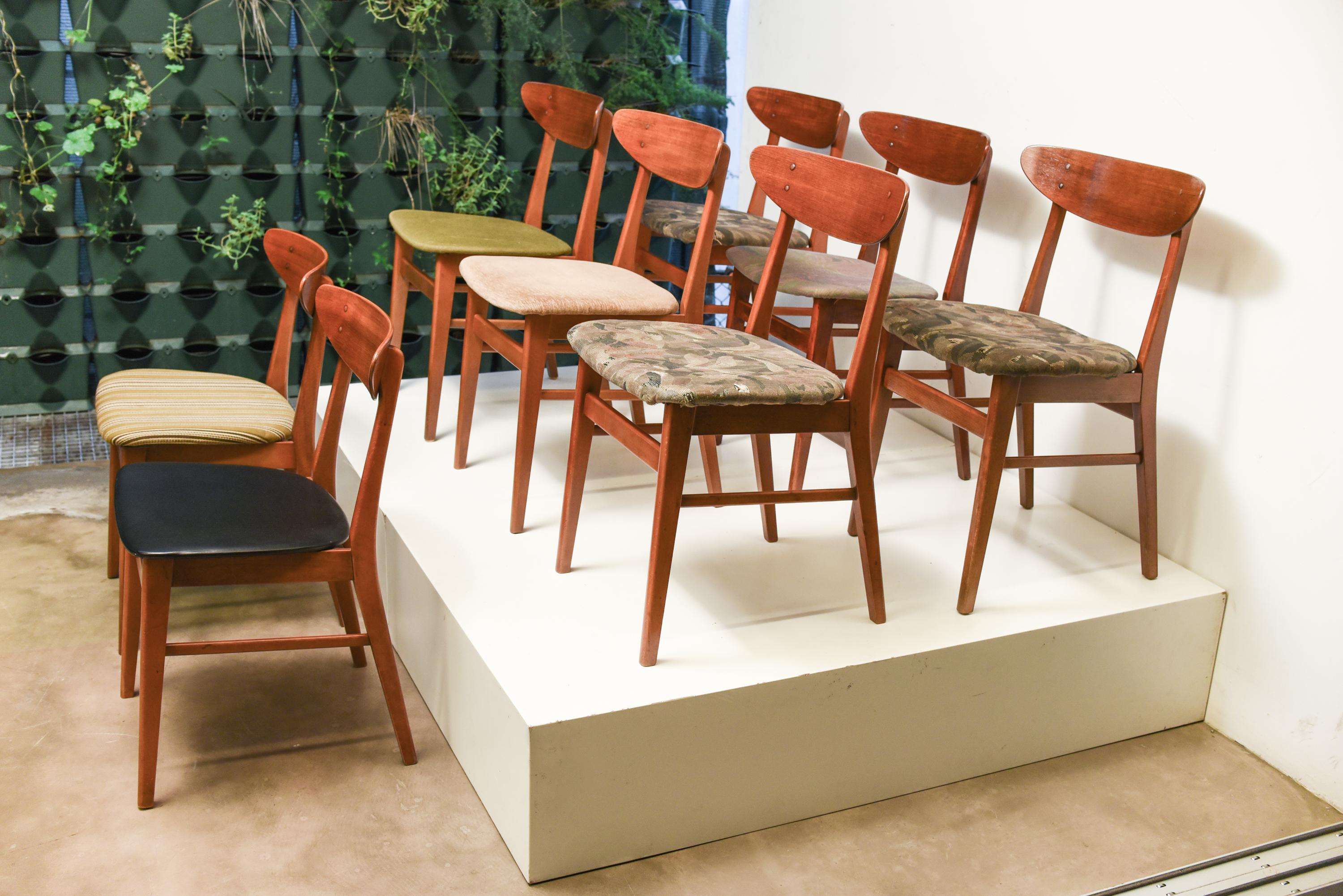 Mid-20th Century Mid Century Scandinavian Dining teak  Chairs, 1960s