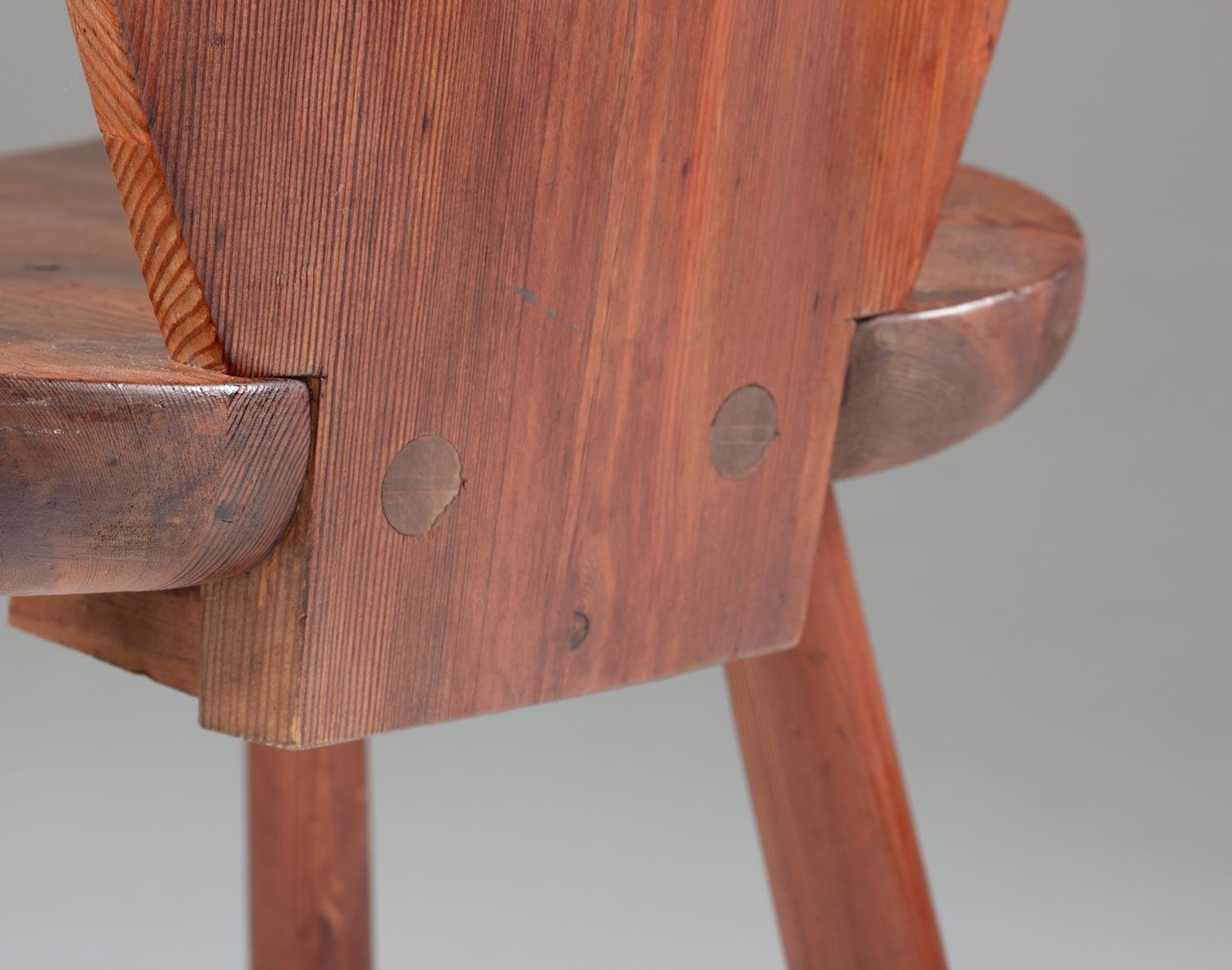 Scandinavian Dining Chairs in Pine by Bo Fjaestad, 1930s 3