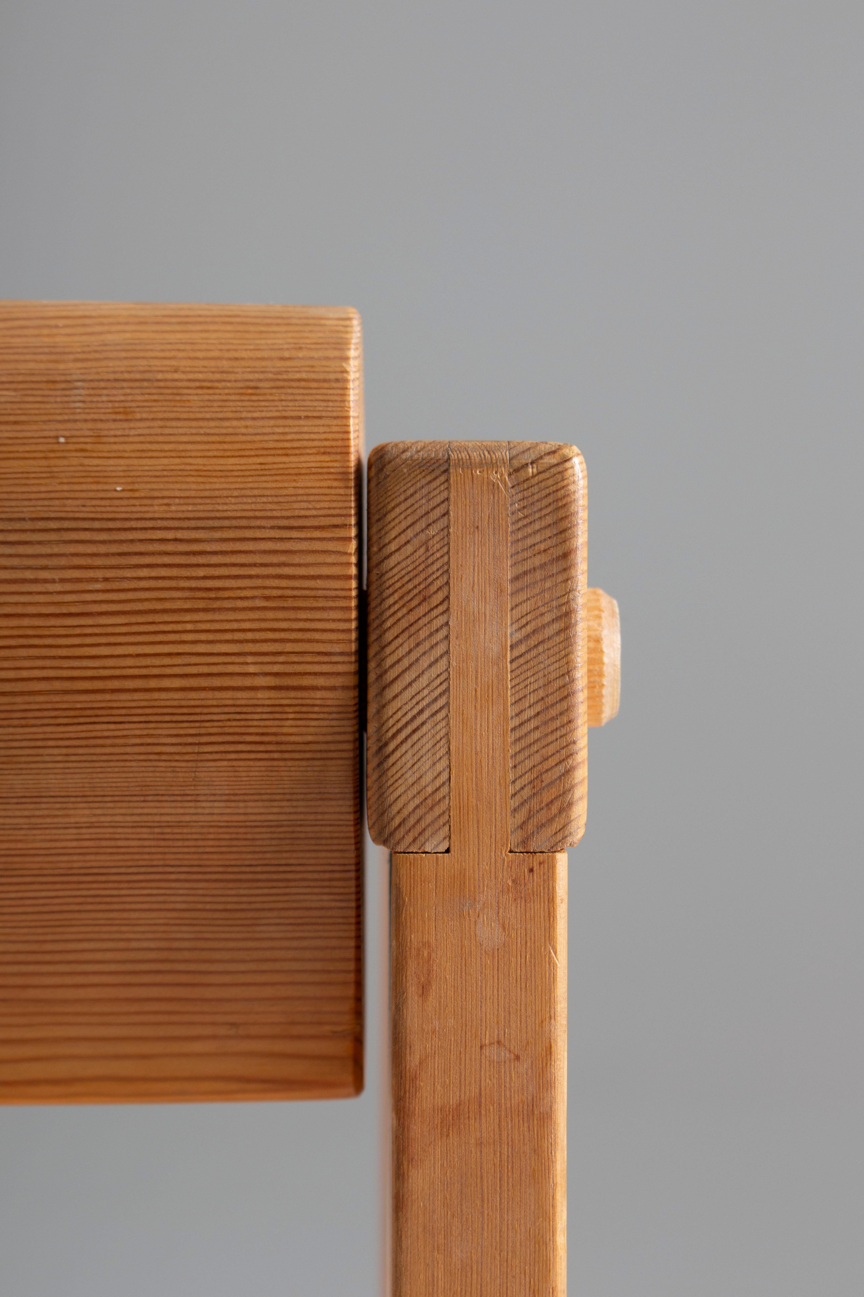 Chaises de salle à manger scandinaves en pin, modèle 