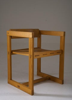 Scandinavian Dining Chairs in Pine, Model "Trybo" by Edvin Helseth, 1960s