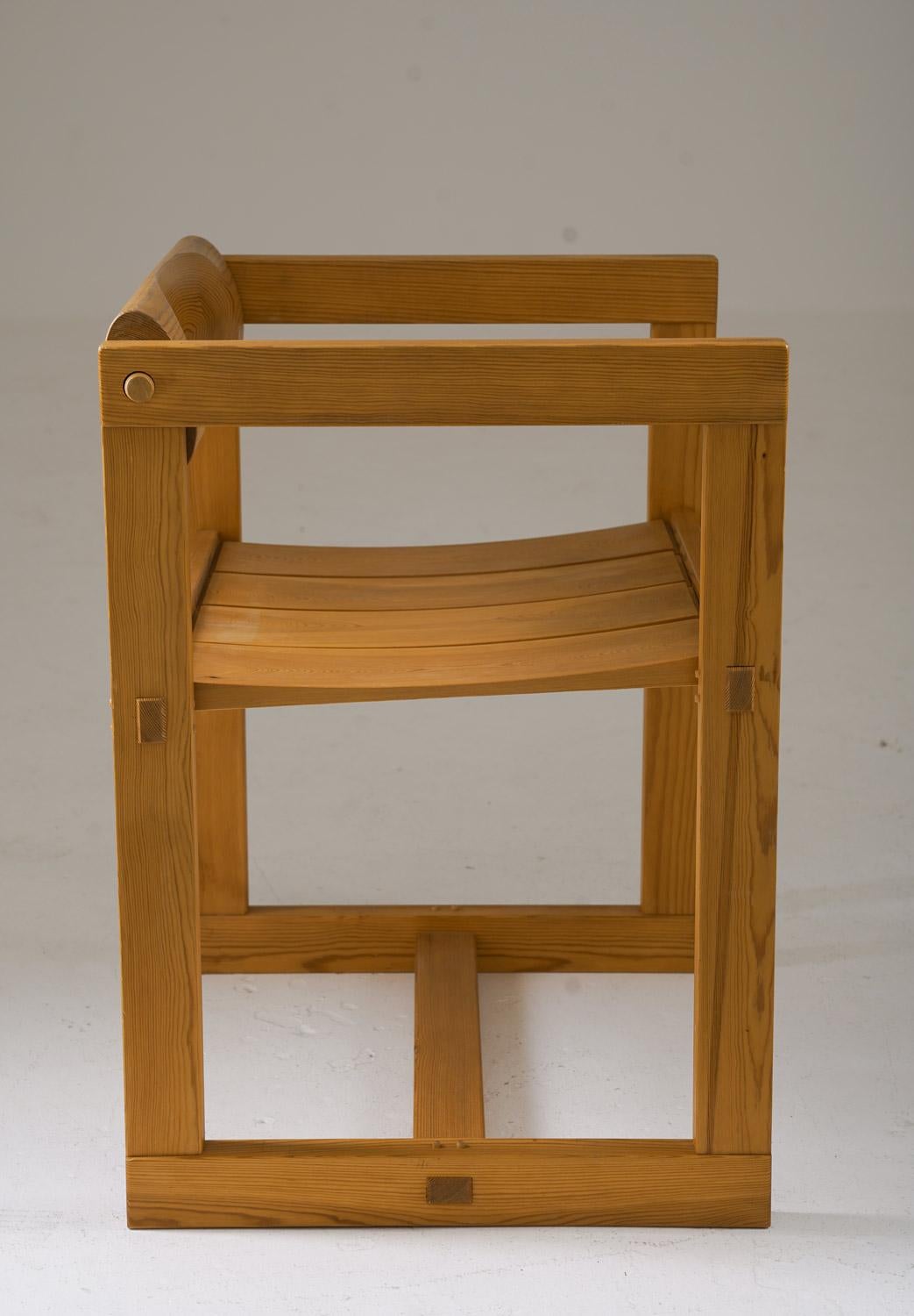 Norvegese Sedie da pranzo scandinave in pino, modello 