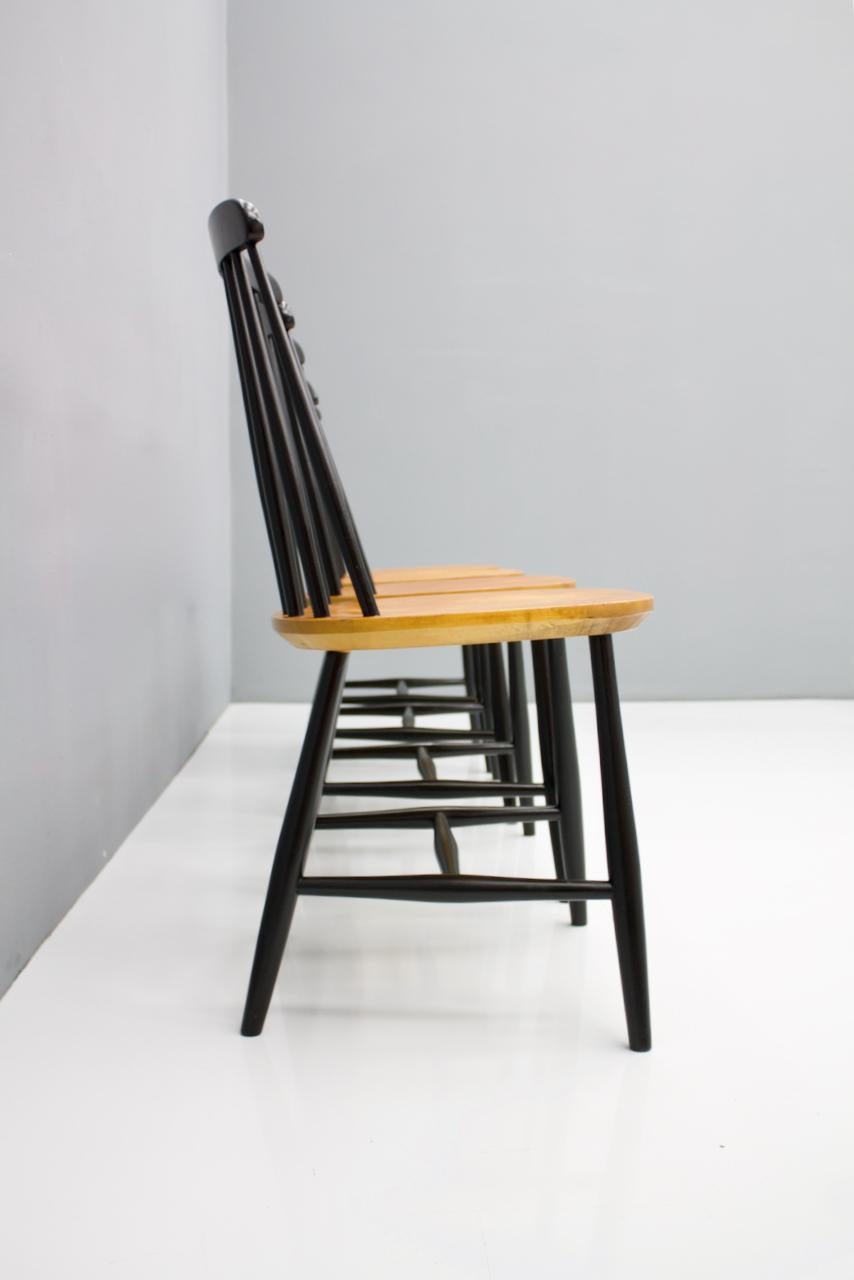 Mid-20th Century Scandinavian Dining Wood Chairs by Nesto Sweden, 1950s For Sale
