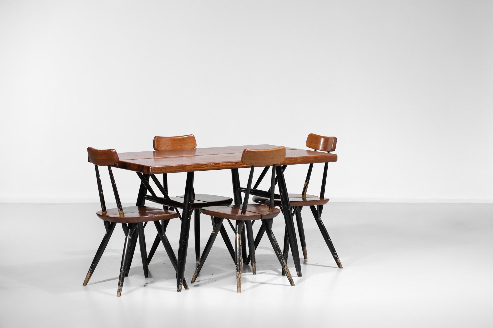 Scandinavian Dining Room Set by Ilmari Tapiovaara 1950s Swedish Design F274 For Sale 6