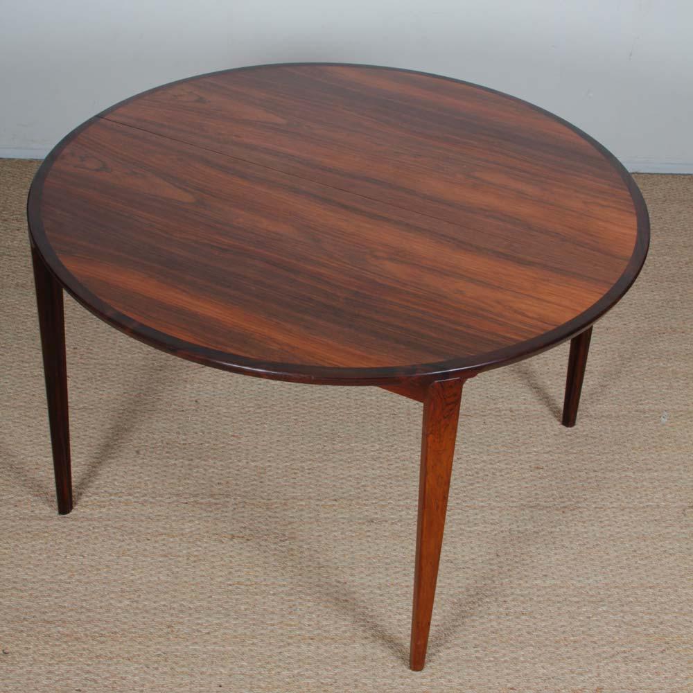 Scandinavian dining table by Henry Rosengren Hansen, 1960 en vente 4