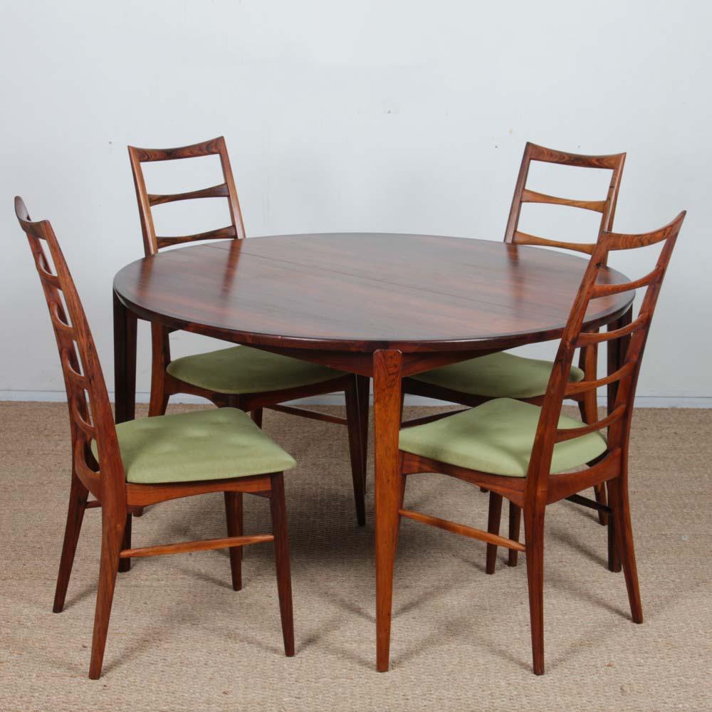 Scandinavian dining table by Henry Rosengren Hansen, 1960 en vente 8