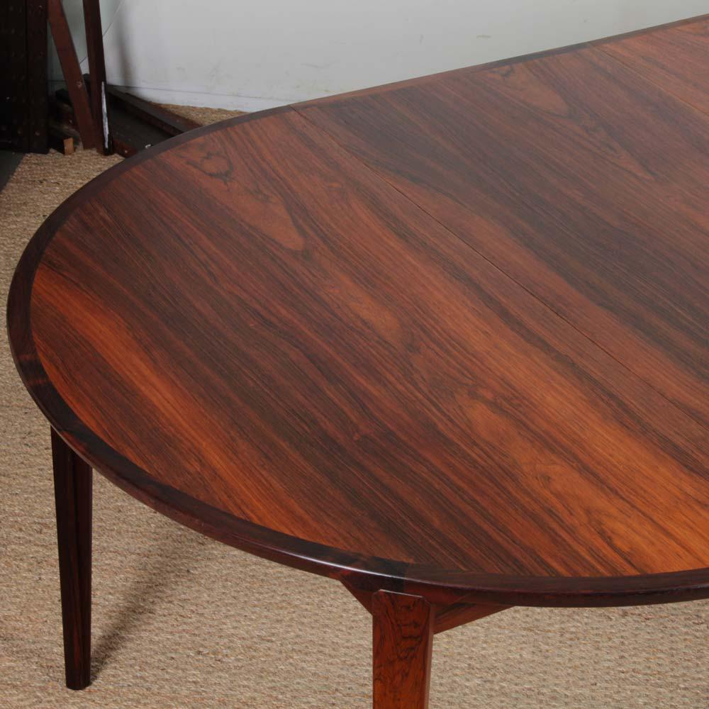 Danois Scandinavian dining table by Henry Rosengren Hansen, 1960 en vente