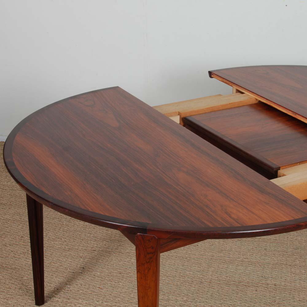 Scandinavian dining table by Henry Rosengren Hansen, 1960 en vente 2