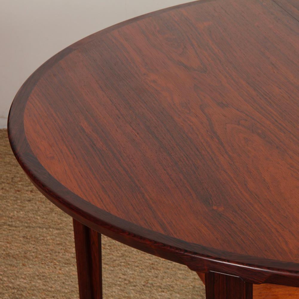 Scandinavian dining table by Henry Rosengren Hansen, 1960s im Angebot 1