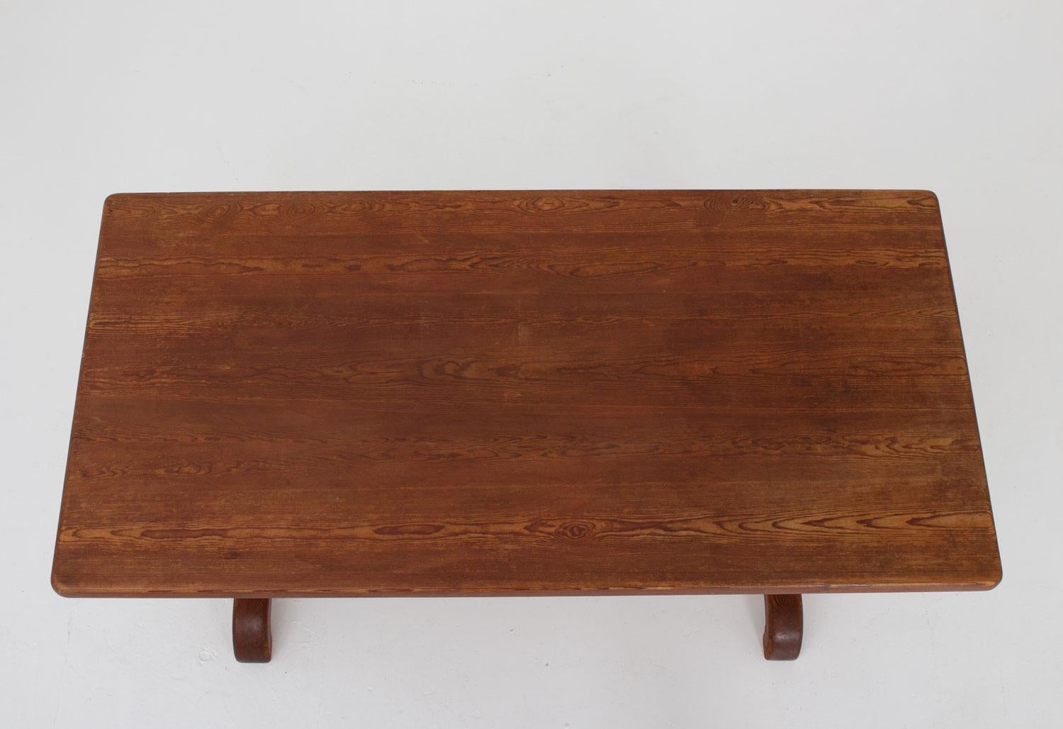 20th Century Scandinavian Dining Table in Pine by Bo Fjaestad, 1930s