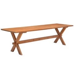 Scandinavian Dining Table in Solid Pine