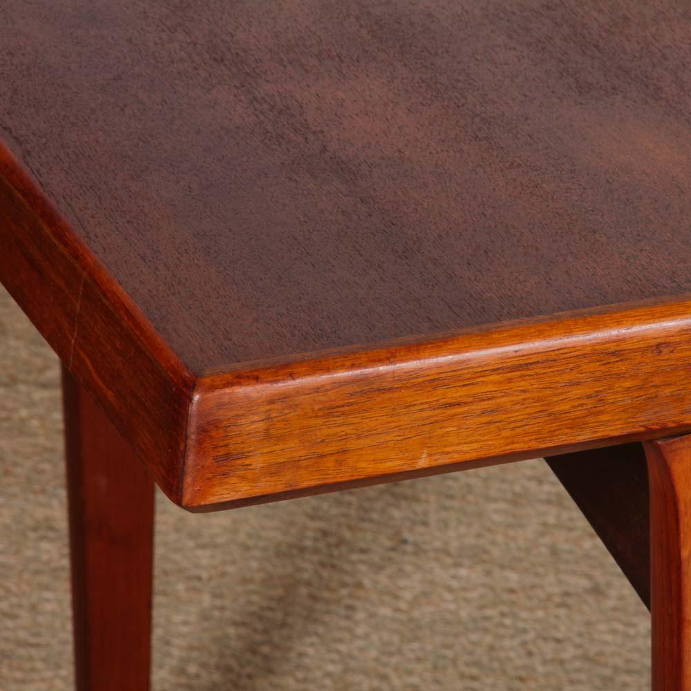 Teck Scandinavian dining table, vintage, 1960s en vente