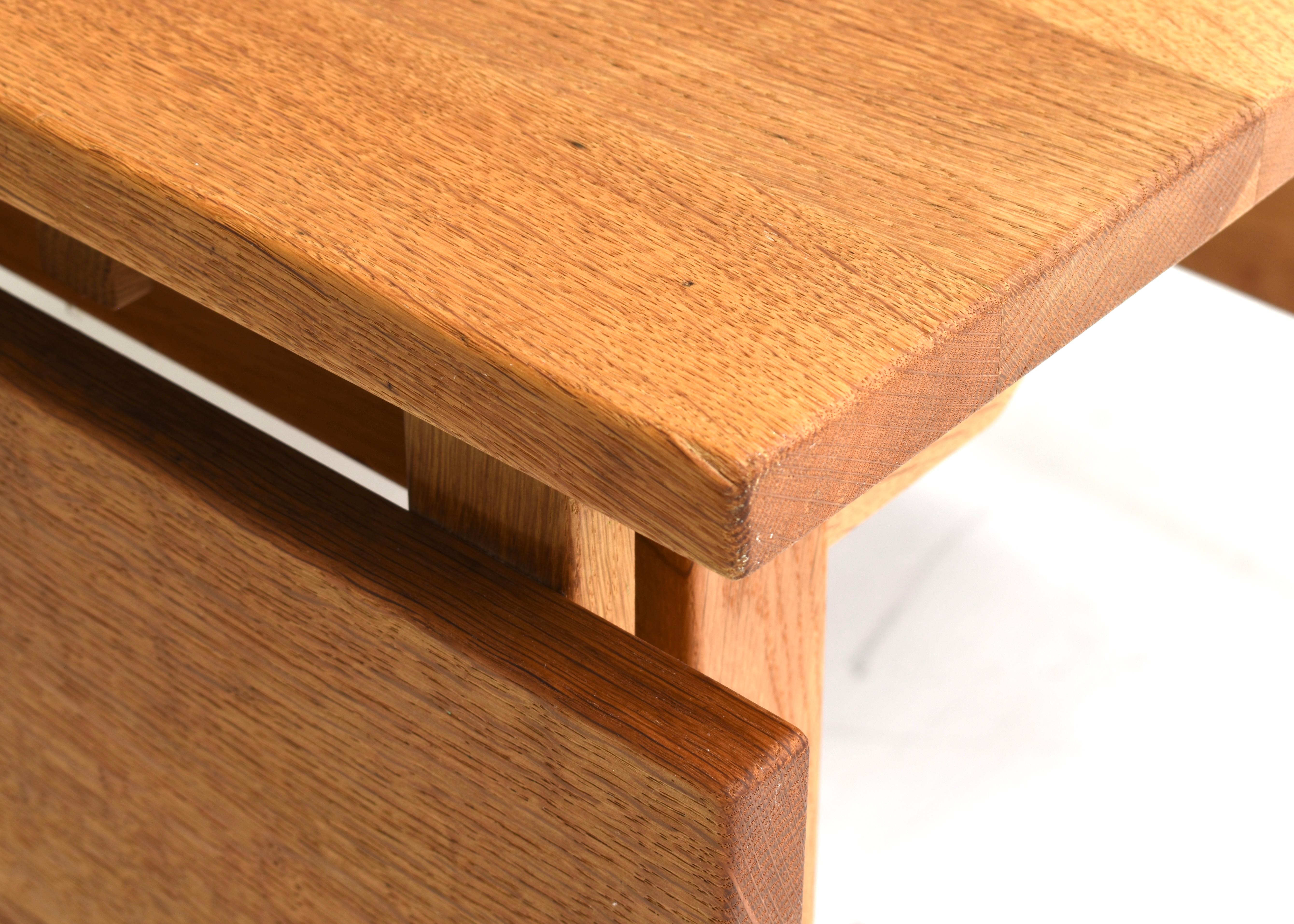 Scandinavian drop leaf dining table in solid Oak, Scandinavia - circa 1970-80 For Sale 10