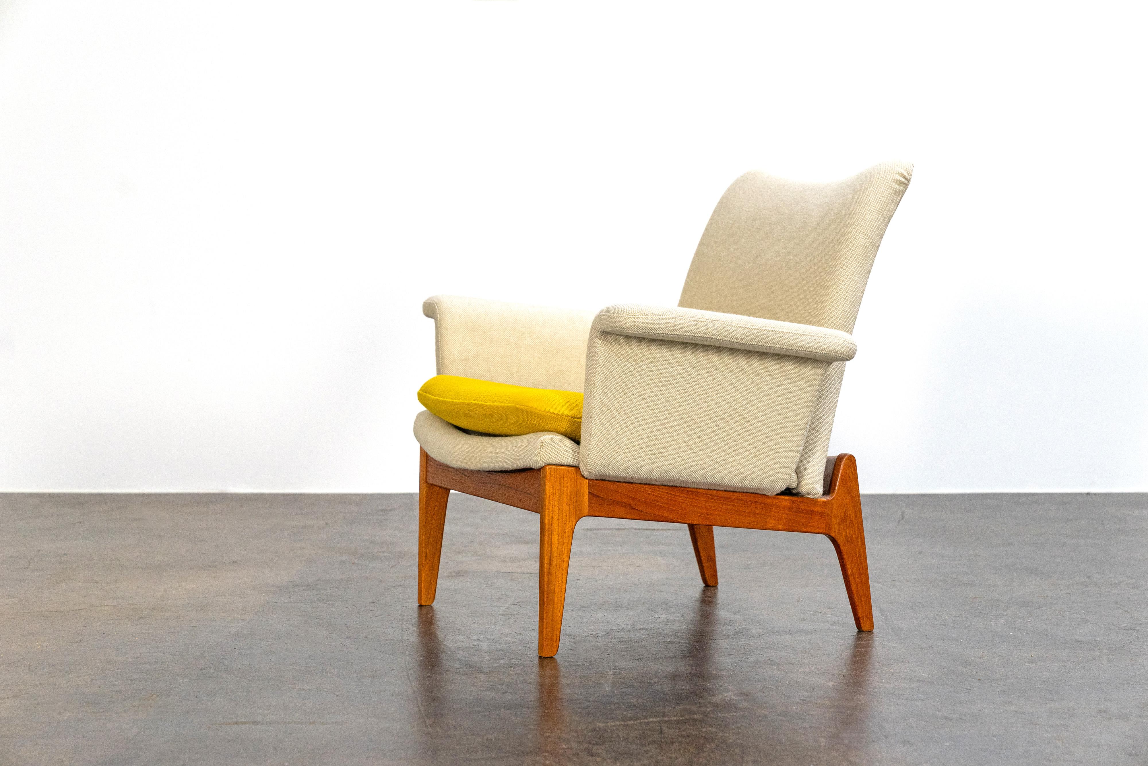 Scandinavian Easy Chairs by Finn Juhl, Mod. 112 France & Søn Denmark 60s In Good Condition For Sale In Rosendahl, DE
